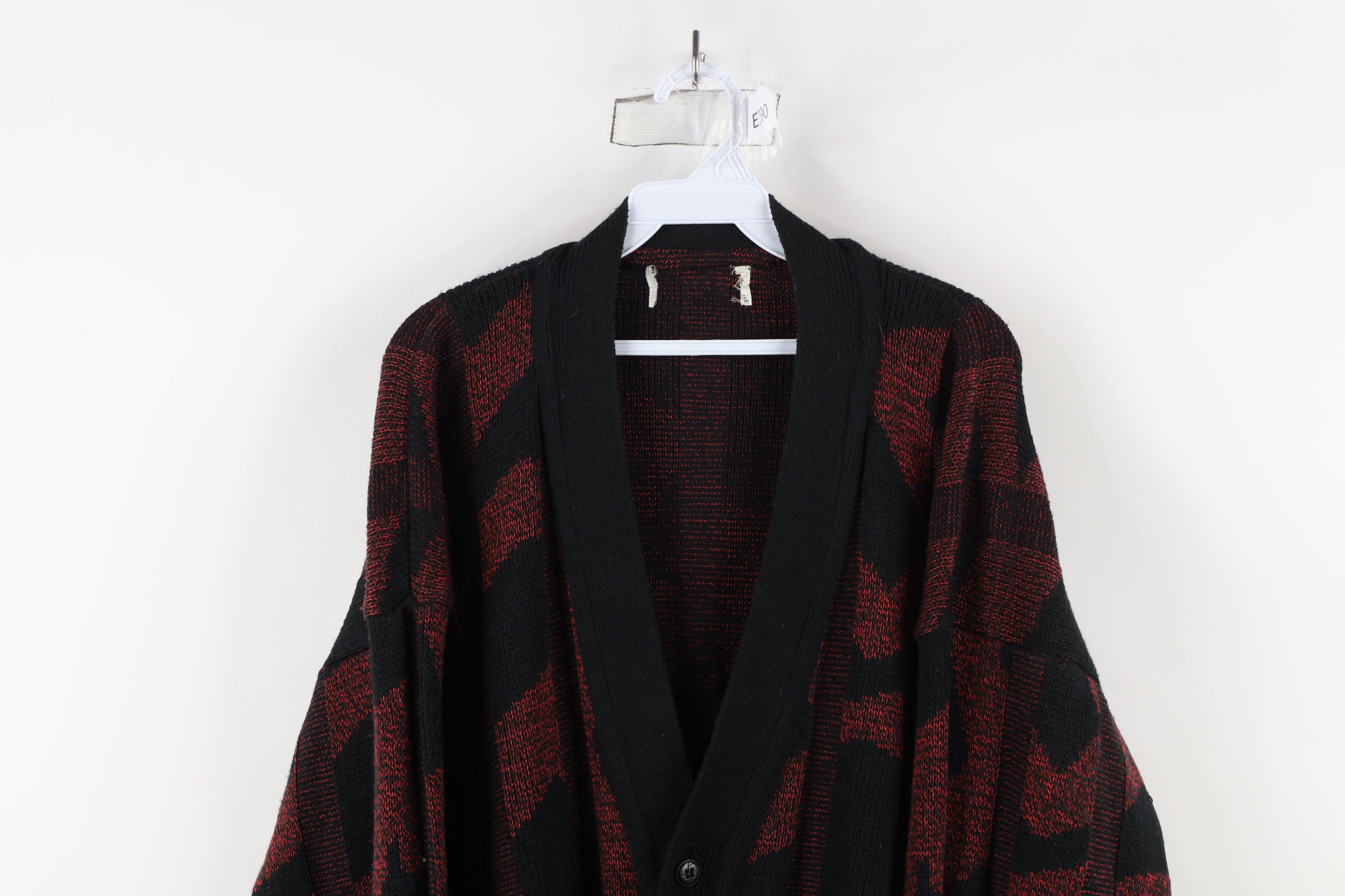 Vintage Vintage 90s Streetwear Striped Ribbed Knit Cardigan Sweater Size US XL / EU 56 / 4 - 2 Thumbnail