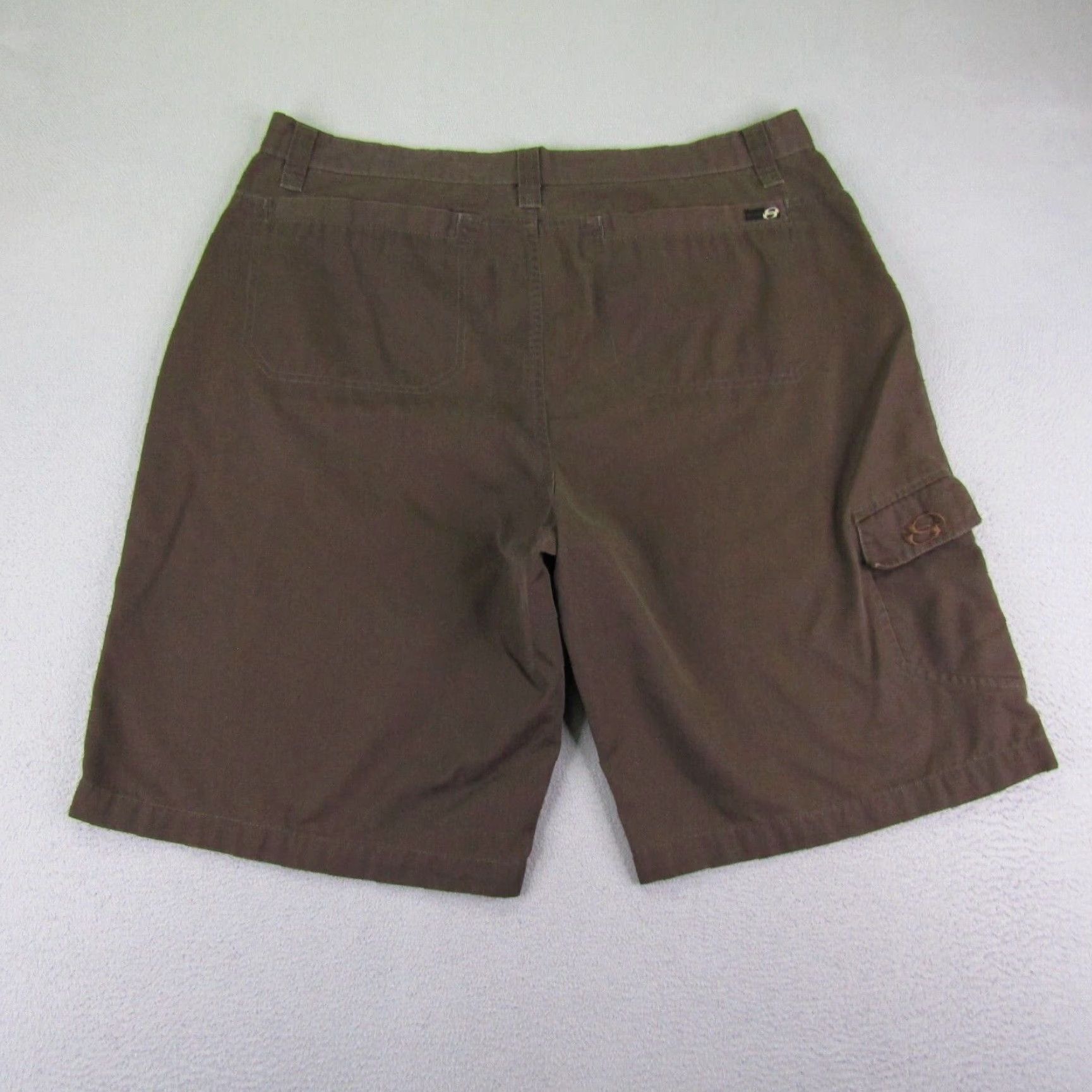 Anchor Blue VINTAGE Anchor Blue Shorts Mens 38 Cargo Baggy Grunge Y2K Brown - 38, Cotton/Poly, Cargo, Casual, Travel, Workwear, Pockets, Zipper, Logo, Button Mens Size US 38 / EU 54 - 4 Thumbnail