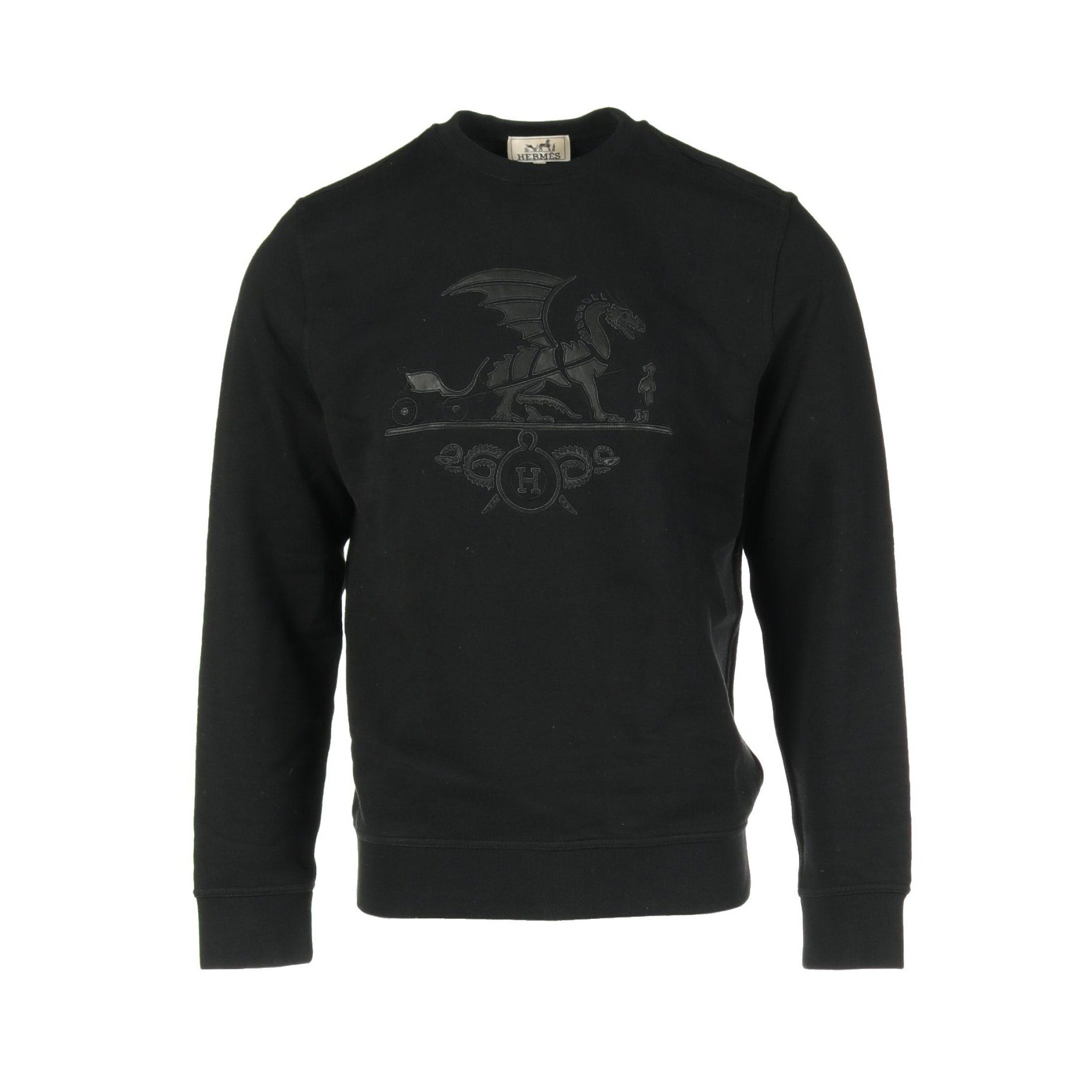image of Hermes Ex-Libris Dragon Exlibris Dragon Sweatshirt Cotton Black, Men's