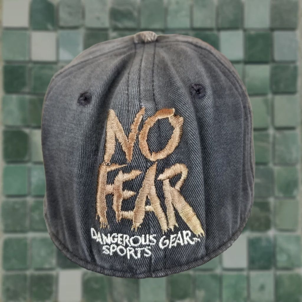 No Fear VINTAGE No Fear DANGEROUS SPORTS GEAR PLAID SNAPBACK HAT Adjustable Black 1990s Cap Mens Size ONE SIZE - 1 Thumbnail