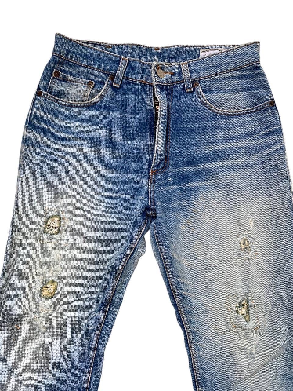 Wrangler Destroyed Wrangler USA Distress Patchwork Jeans Denim Size US 31 - 3 Thumbnail