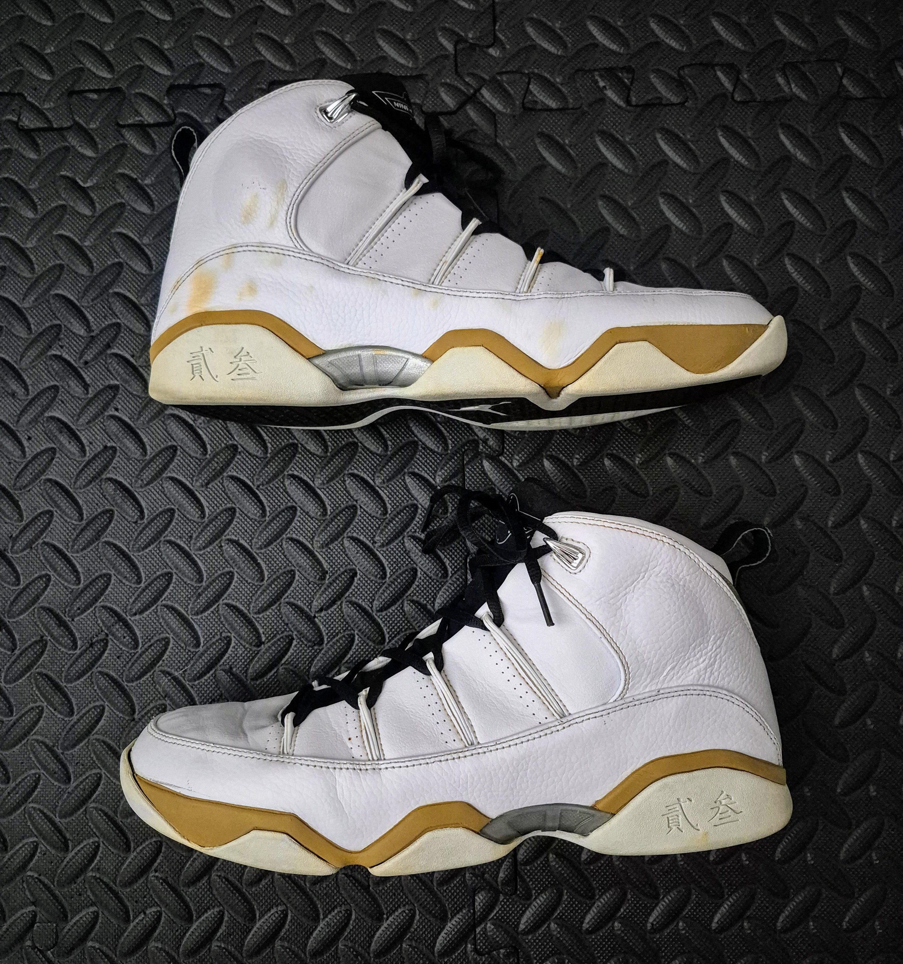 Jordan Brand Size 12M - Jordan 9.5 Team 'White Miners Gold' (314308-111) Size US 12 / EU 45 - 3 Thumbnail