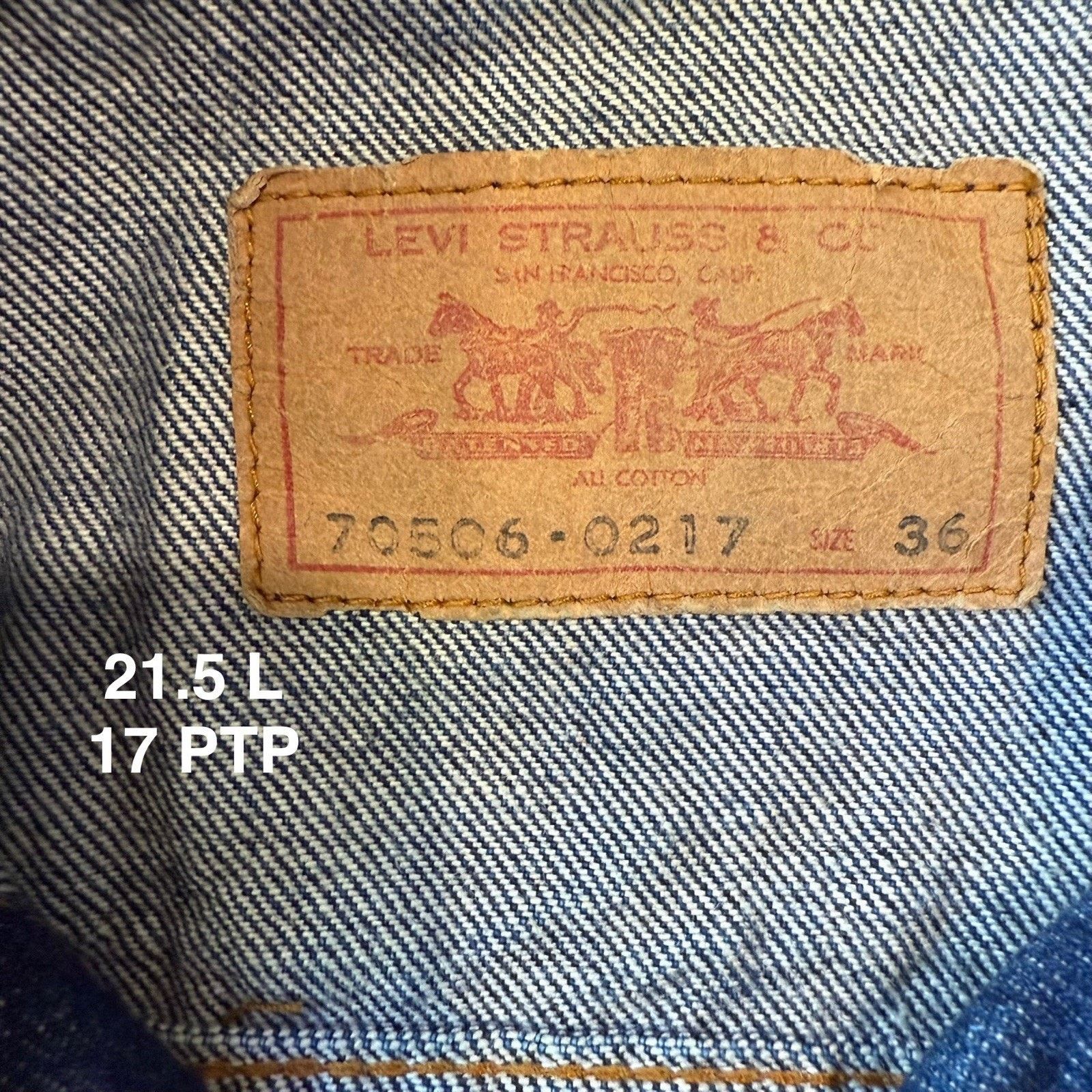 Levi's × Vintage Vintage Levis Denim Jacket 36 Blue 80s Made in USA Dark Wash Size US XS / EU 42 / 0 - 6 Thumbnail