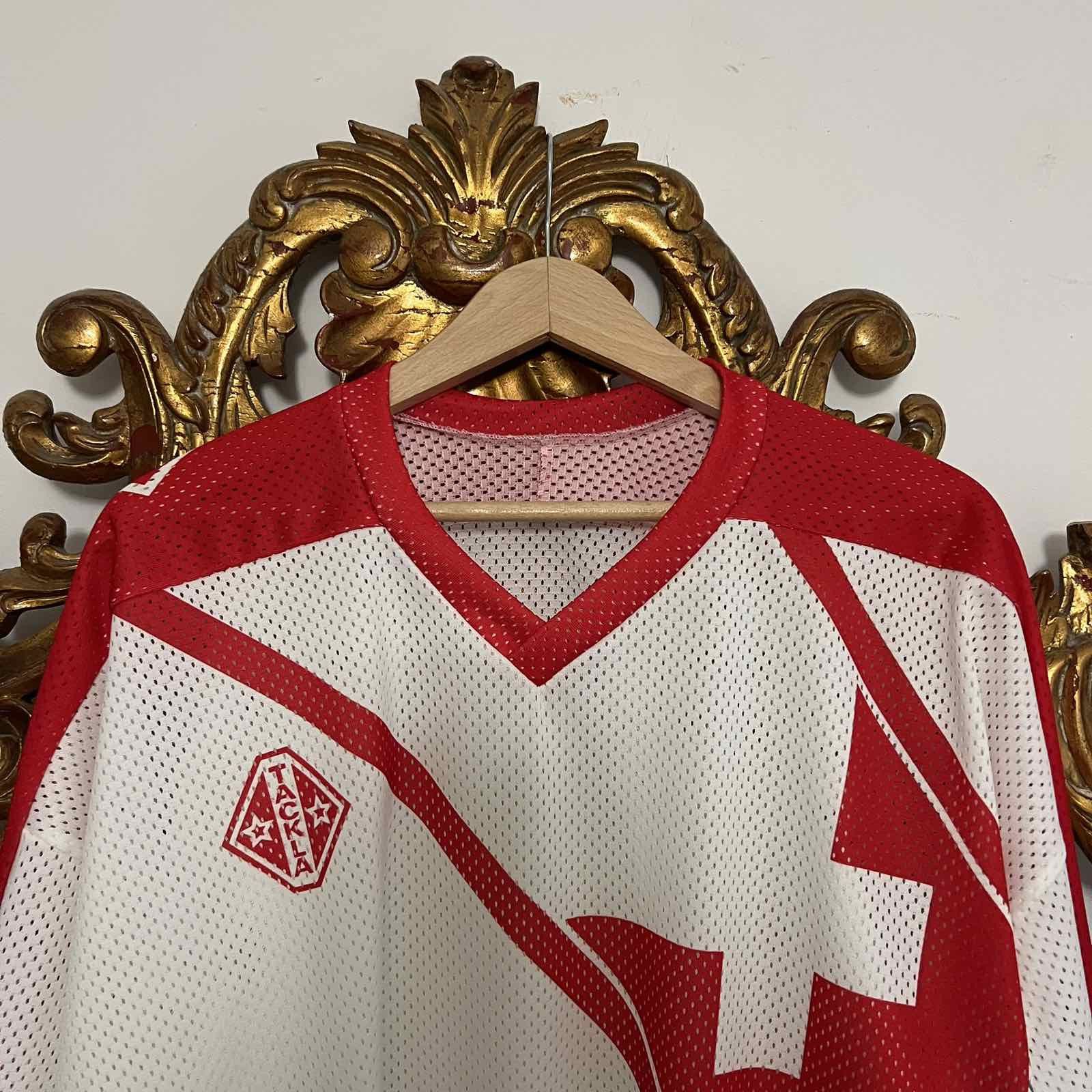 Vintage 90s Tackla Switzerland National Team Hockey Jersey Sz XL Size US XL / EU 56 / 4 - 4 Thumbnail