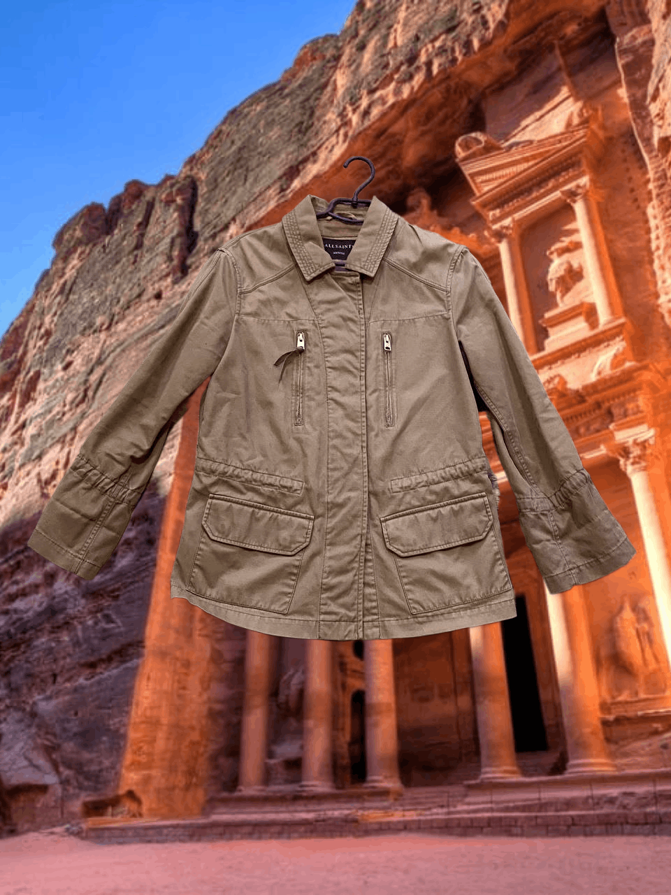 Allsaints vintage jacket beige Allsaints Y2K Streetwear size M Size US M / EU 48-50 / 2 - 1 Thumbnail