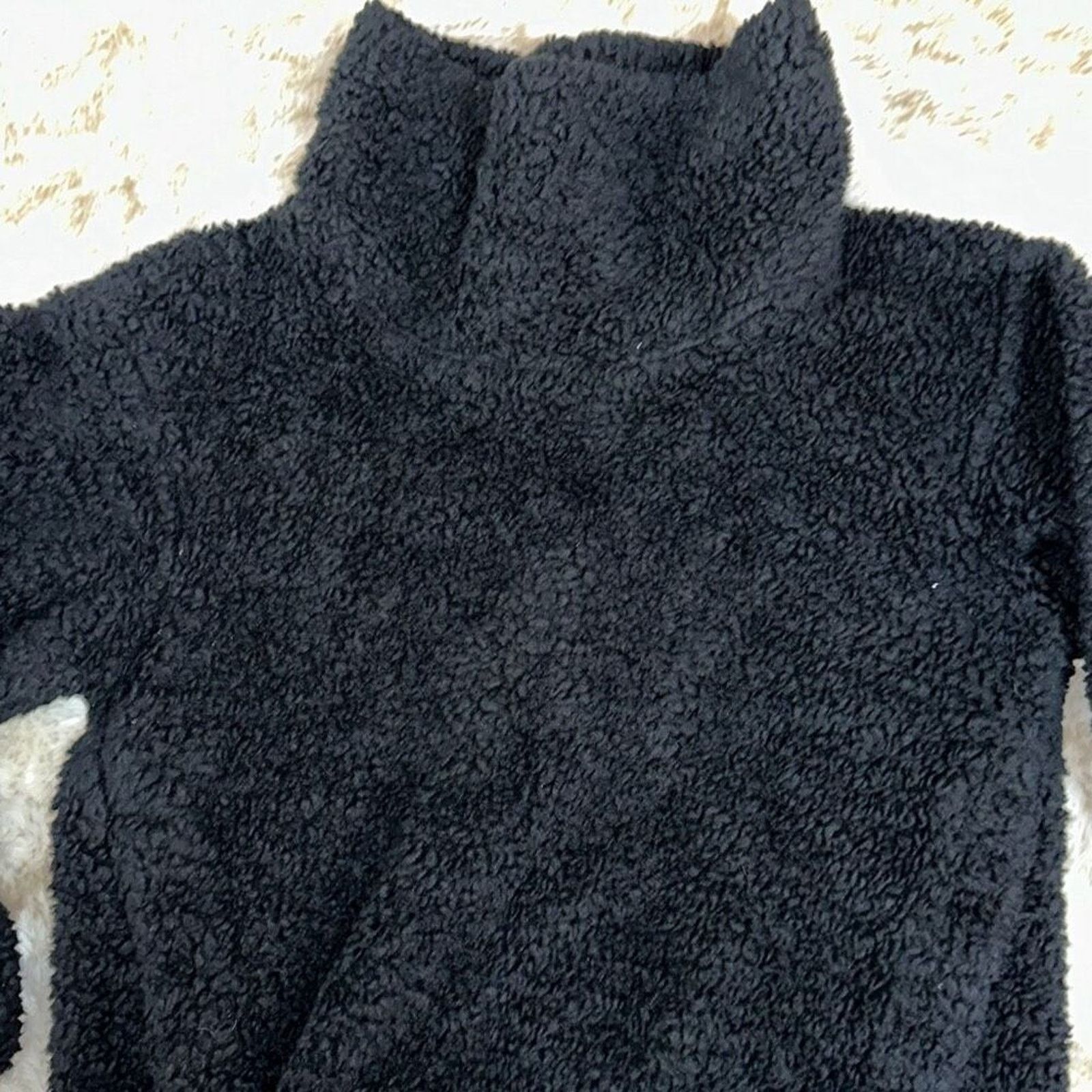 Lululemon Lululemon black teddy cropped sweater/sweatshirt | Sz XS Size XS / US 0-2 / IT 36-38 - 3 Thumbnail