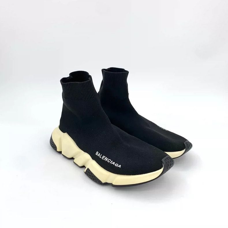 Balenciaga Balenciaga Black Logo Thick Sole Casual Socks-2505 Size ONE SIZE - 2 Thumbnail