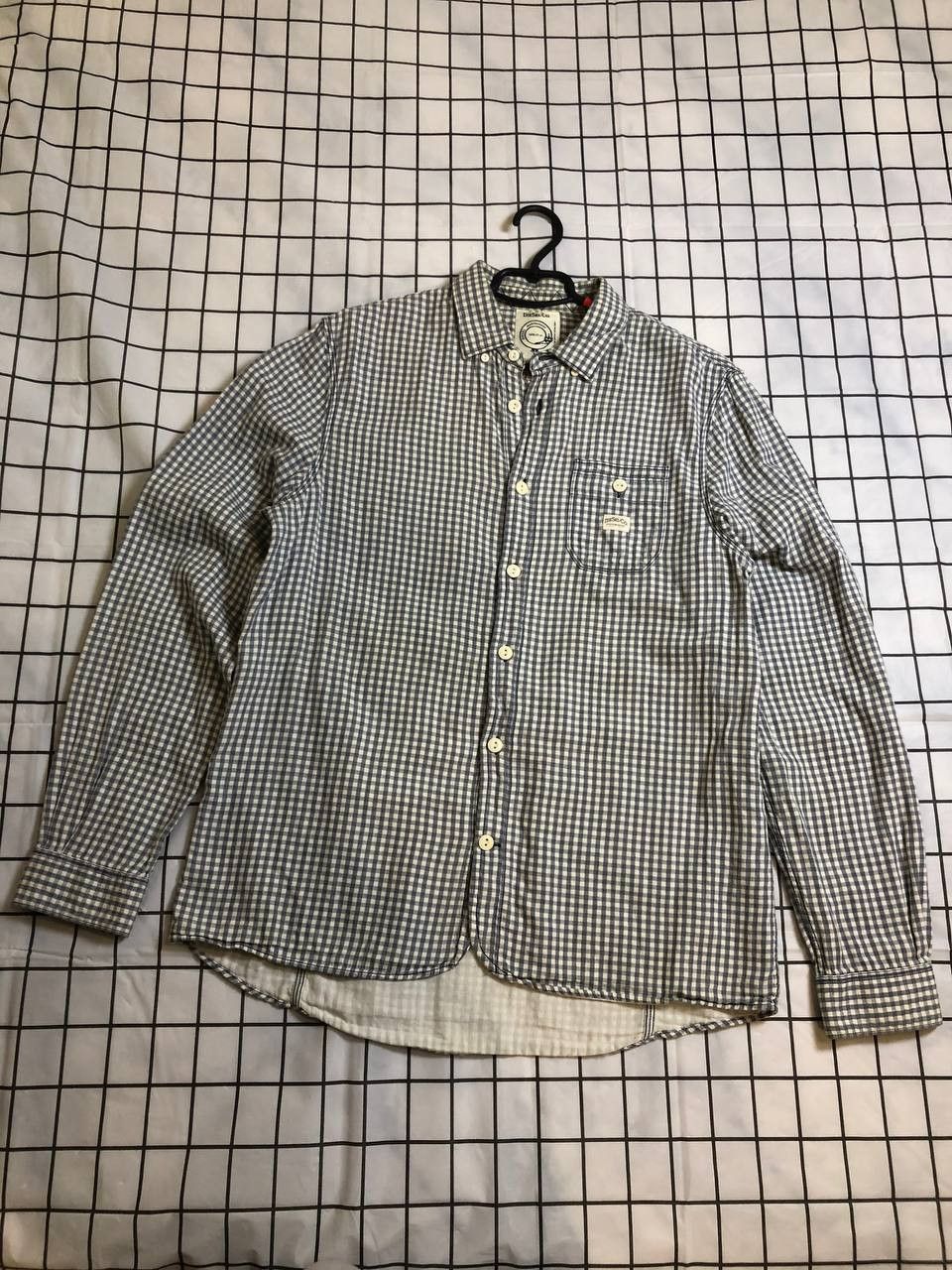 Diesel Diesel Flannel Long Sleeve Button Shirt Checked Pattern Size US XL / EU 56 / 4 - 1 Thumbnail