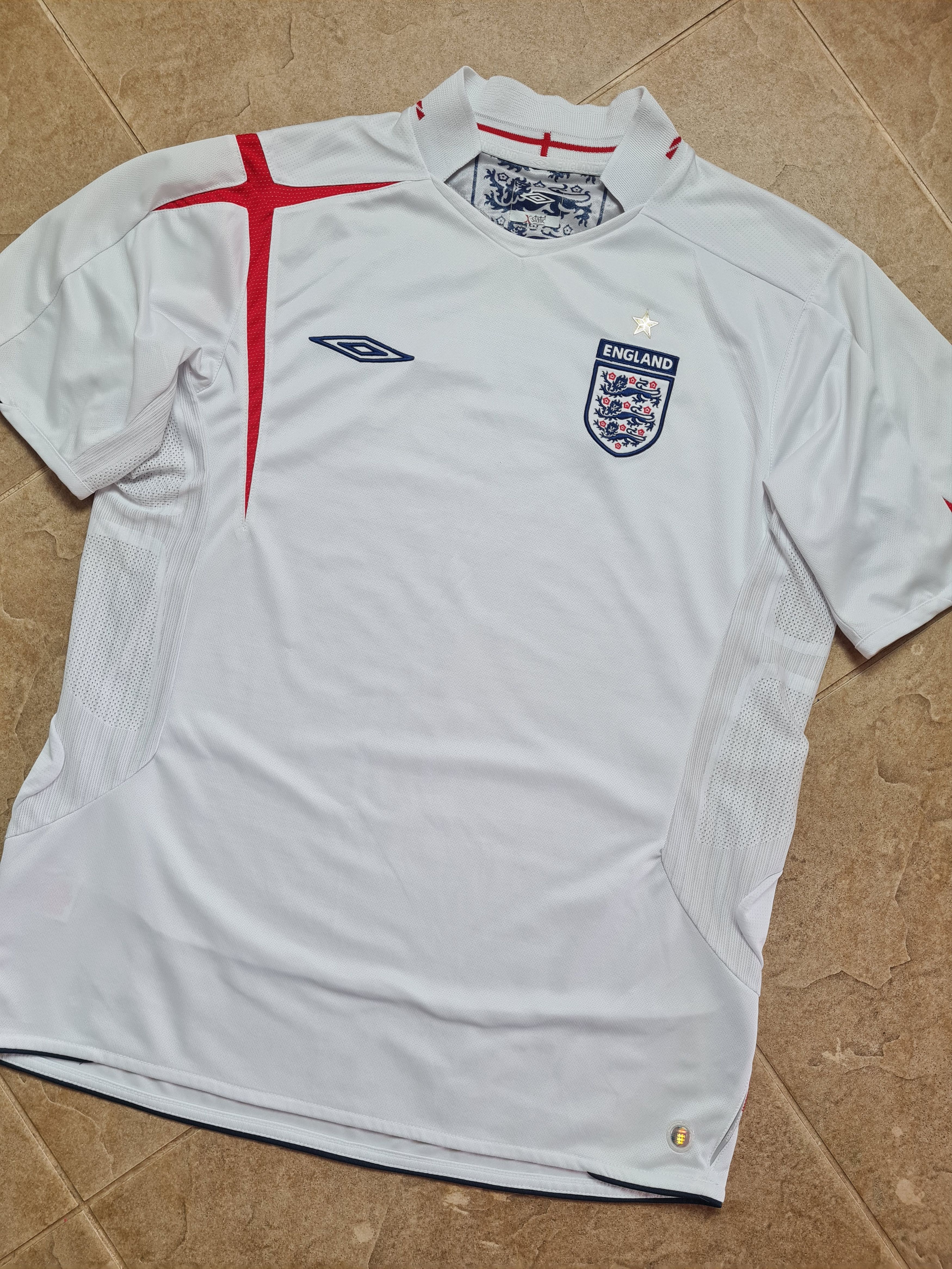 Umbro Vintage Jersey Umbro England 2005 - 2007 home soccer shirt L Size US L / EU 52-54 / 3 - 3 Thumbnail
