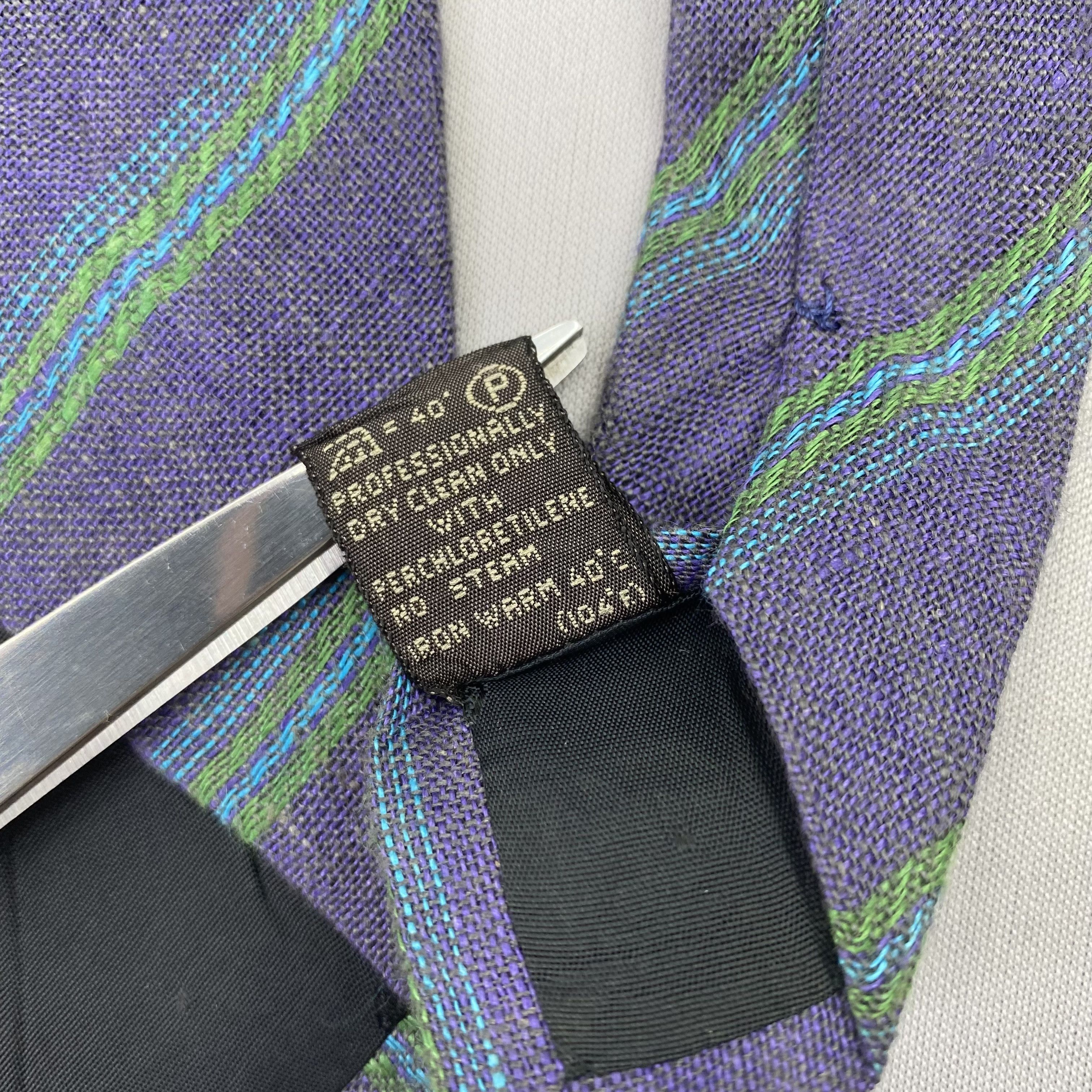 Ermenegildo Zegna Vintage Ermenegildo Zegna SILK Necktie Cravate Pure Silk Size ONE SIZE - 7 Thumbnail