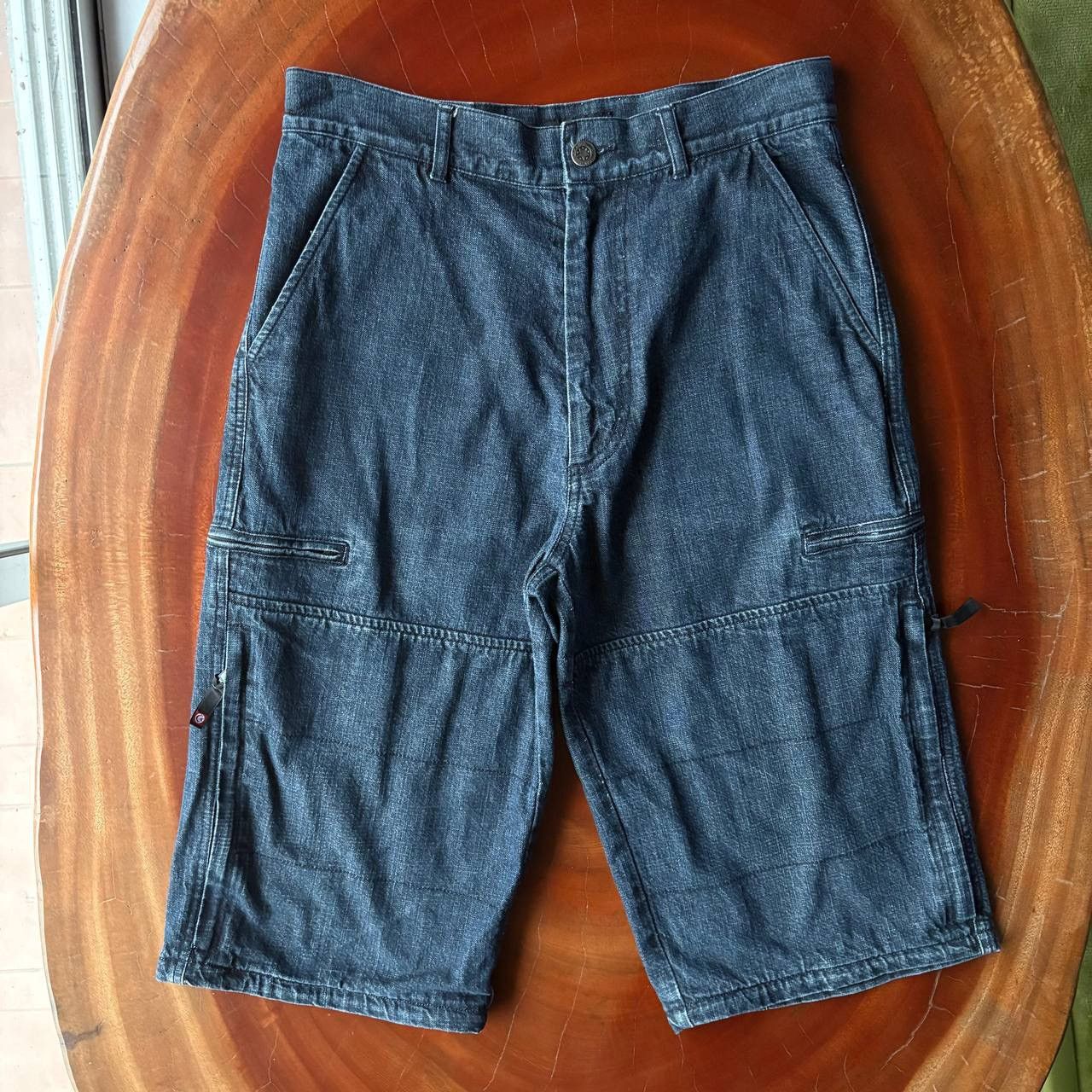 A.P.C. APC Jorts Multi Pocket Cargo Dark Blue Jeans Pants Size US 30 / EU 46 - 1 Thumbnail