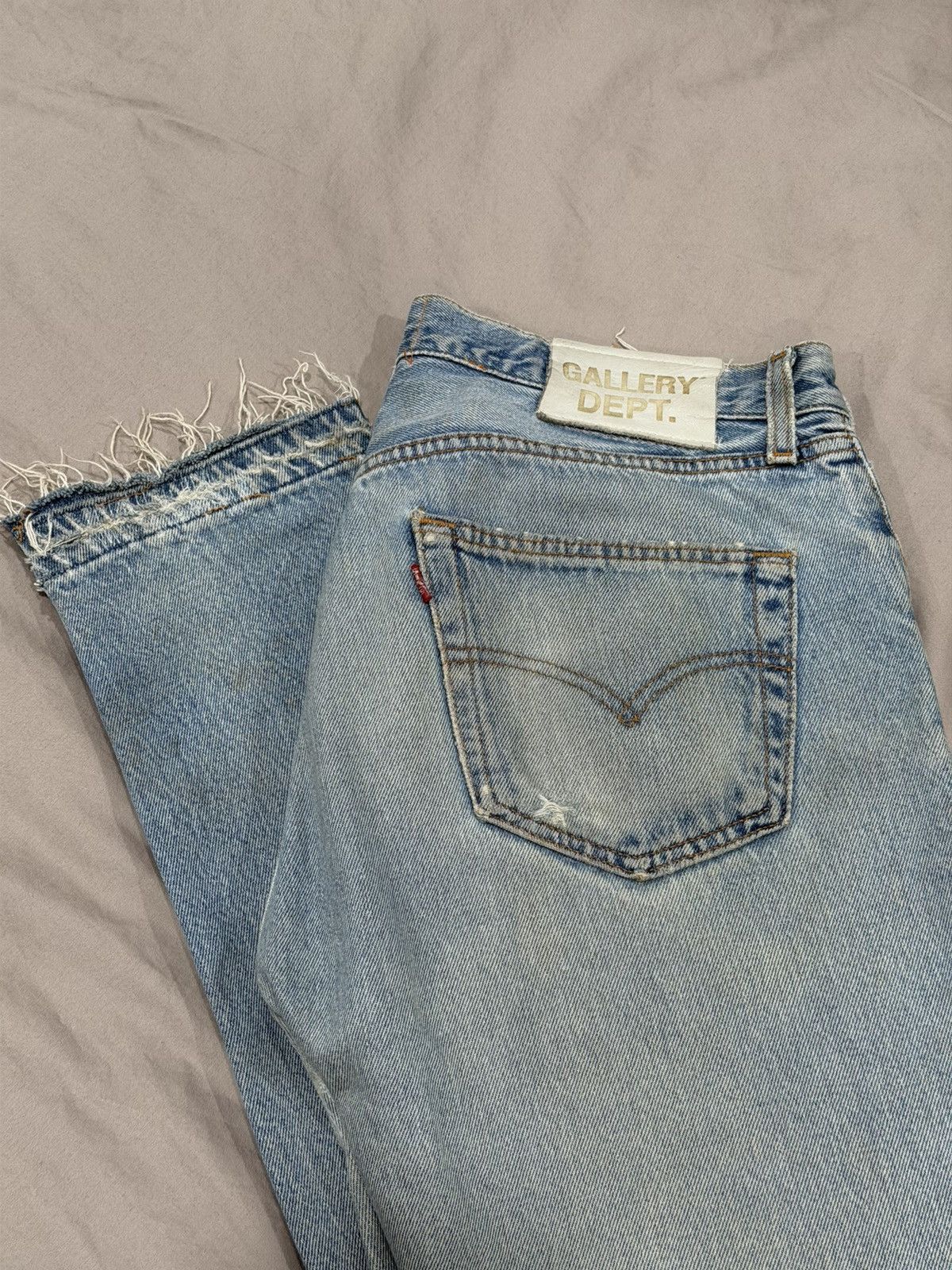 Gallery Dept. GALLERY DEPT. La Flare Deconstructed Levi's Jeans Size US 31 - 10 Thumbnail