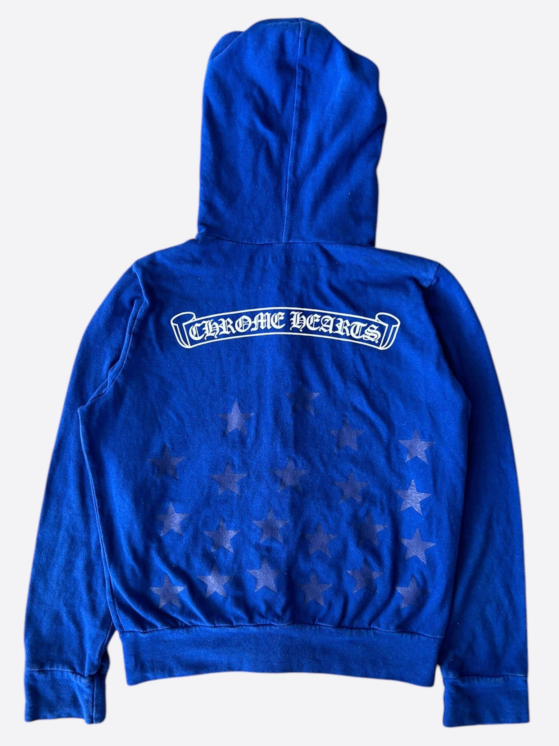 Chrome Hearts Chrome Hearts Blue & White Stars Scroll Logo