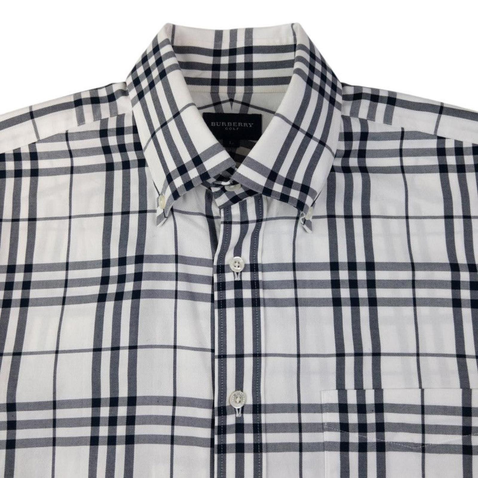 Burberry Vintage Burberry Golf Nova Check Button Up Shirt Size L Size US L / EU 52-54 / 3 - 3 Thumbnail