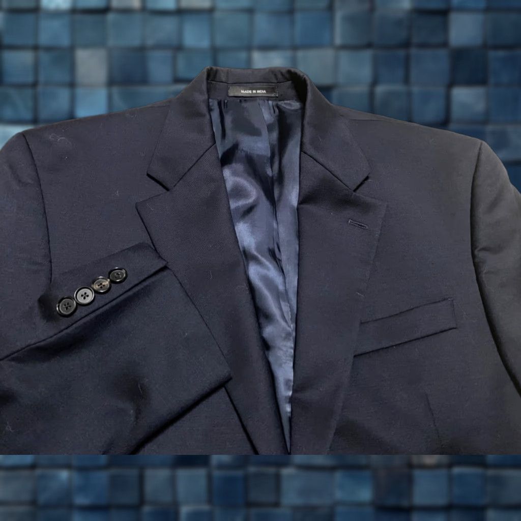 Chaps Chaps Ralph Lauren Blazer Mens 40 Wool Solid Blue 2 Button Long Sleeve Jacket Regular 100% Wool Size US L / EU 52-54 / 3 - 1 Thumbnail