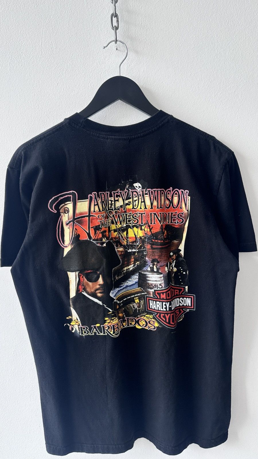 Harley Davidson Harley Davidson Barbados Pirate Ship Tee West Indies Biker L Size US L / EU 52-54 / 3 - 7 Thumbnail