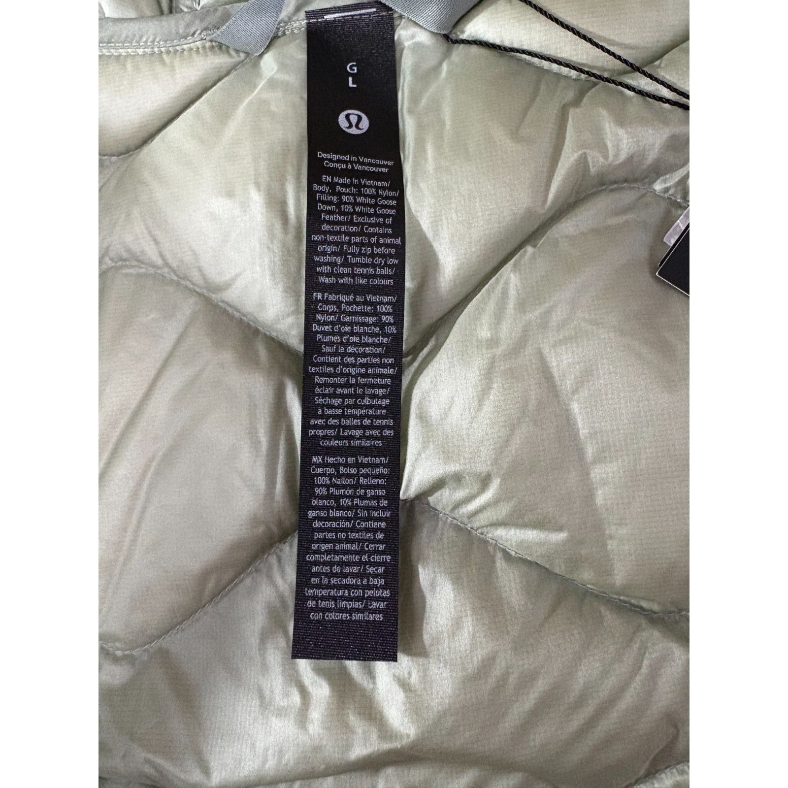 Lululemon Lululemon Featherweight 900 Down Quilted Hooded Jacket Sz L Size US L / EU 52-54 / 3 - 2 Thumbnail