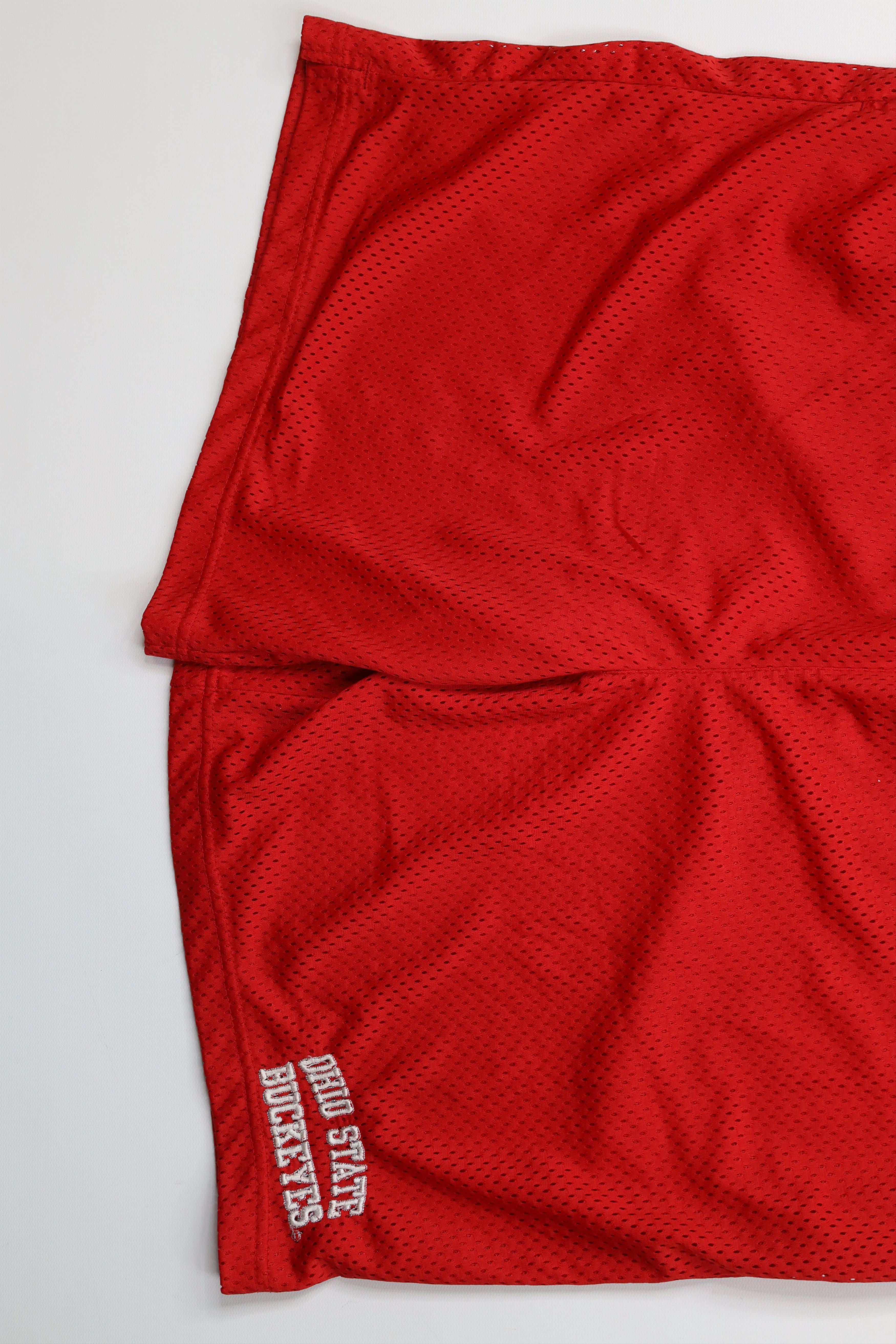 Vintage Vintage 90s Ohio State University Above Knee Mesh Shorts Size US 34 / EU 50 - 4 Thumbnail