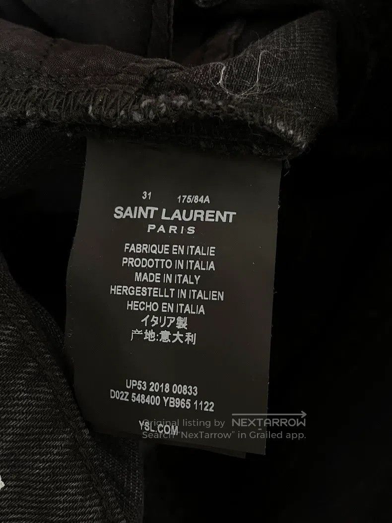 Saint Laurent Paris Saint Laurent Paris Straight Leg Jeans Size US 31 - 5 Thumbnail