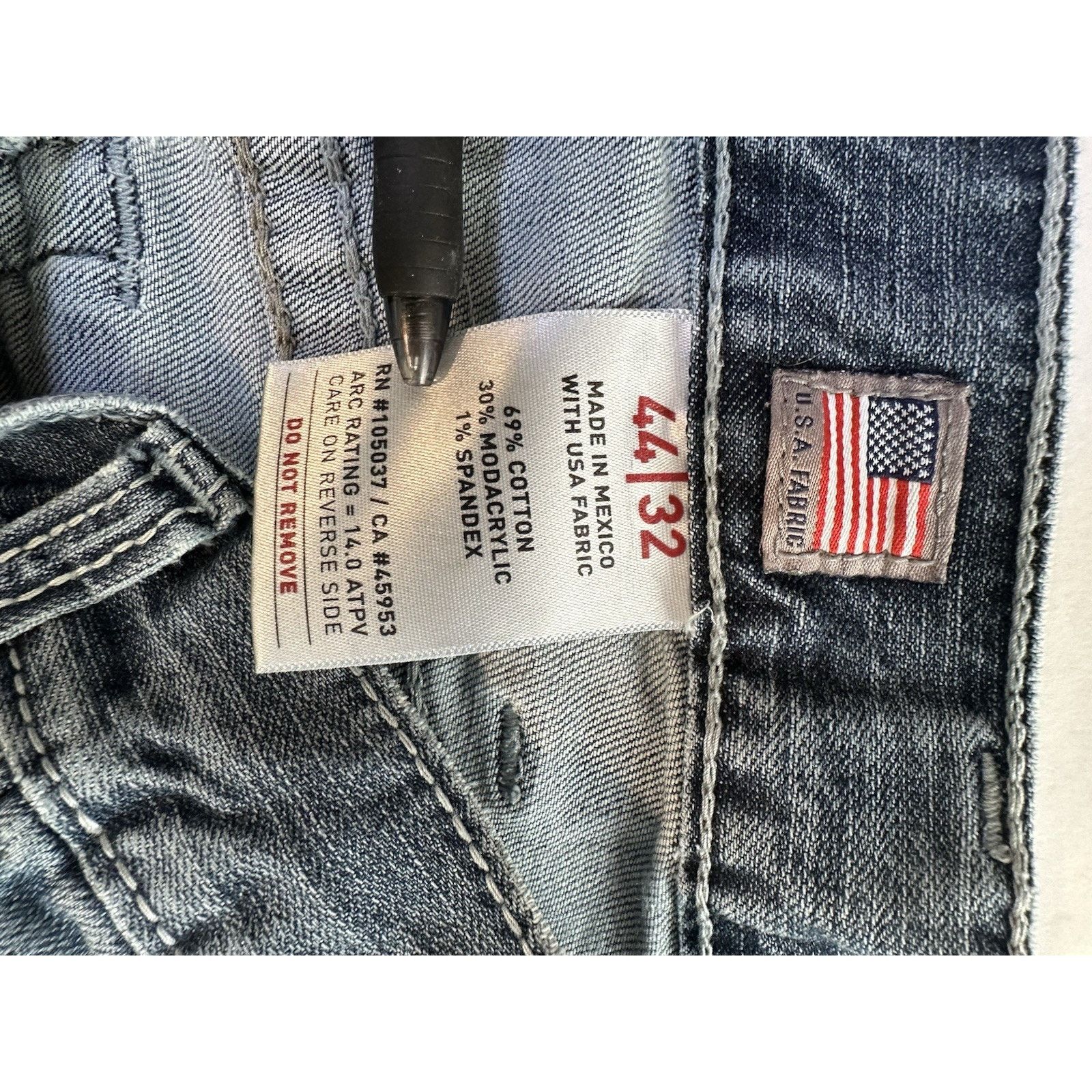 Ariat ARIAT FR Low Rise M4 Boot Jeans Blue 44/32 western CAT 2 Size US 44 / EU 60 - 3 Thumbnail