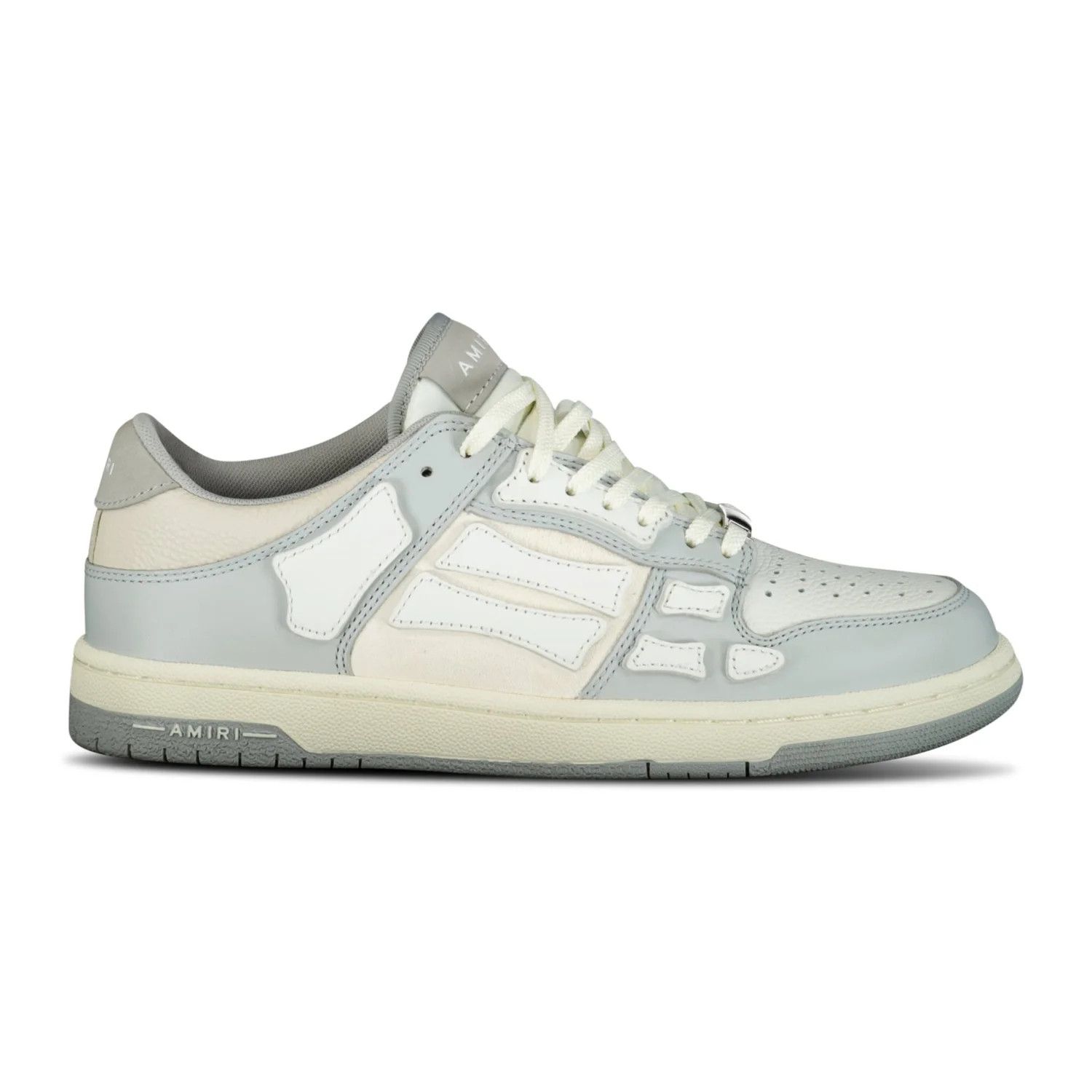 Amiri o1s1wg110425 Skeleton Low Top Sneakers in Grey/White Size US 9 / EU 42 - 1 Thumbnail