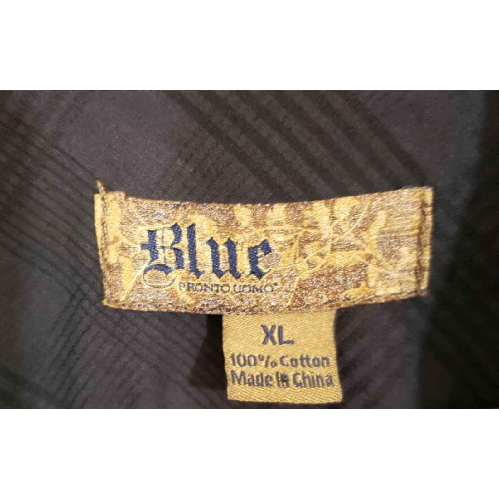 Vintage VINTAGE Blue Shirt Warm Soft Elongated Dark Checkered Fashionable Cotton XL Size US XL / EU 56 / 4 - 3 Thumbnail