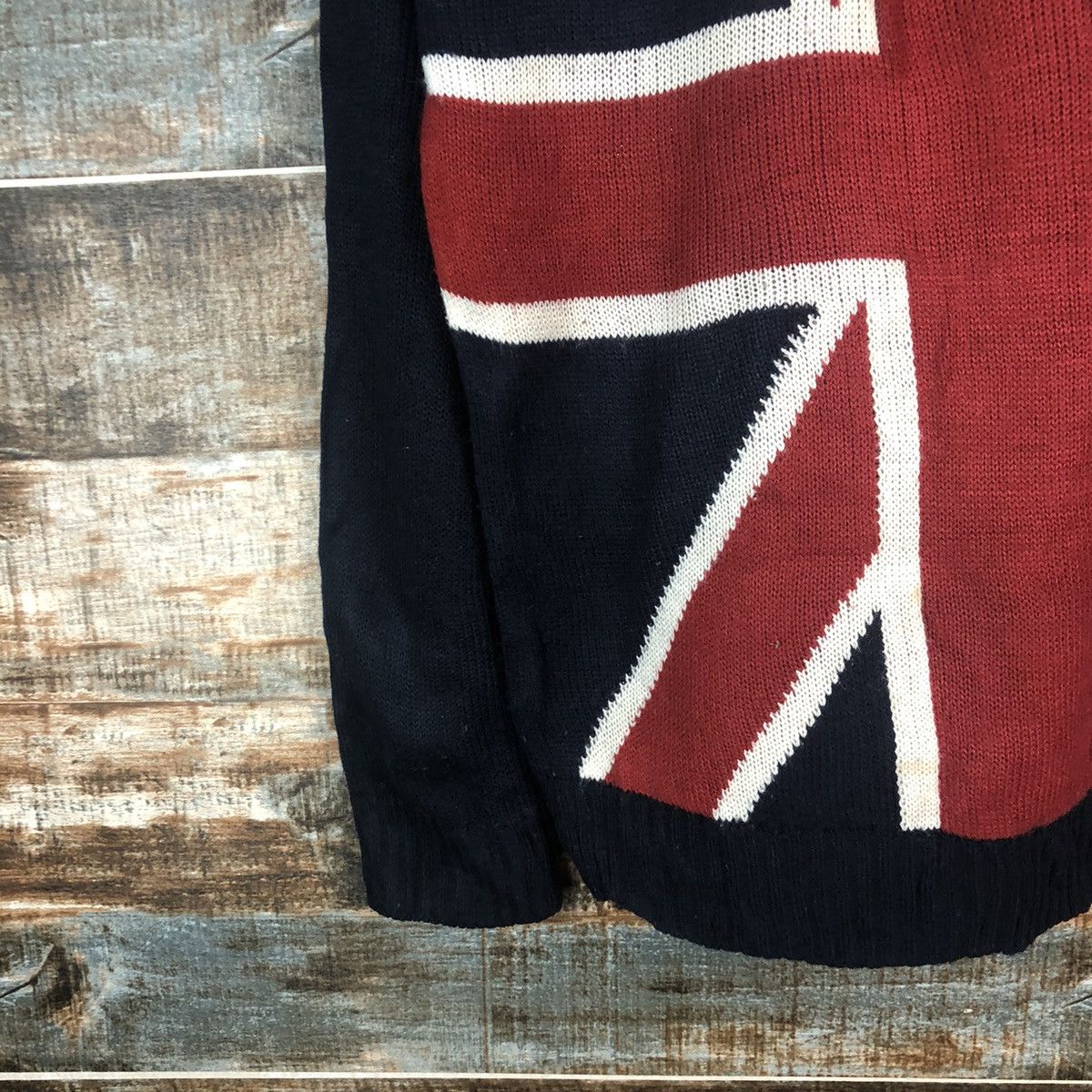 Vintage Chip Club Red British flag Knitwear #A1850 Size M / US 6-8 / IT 42-44 - 7 Thumbnail