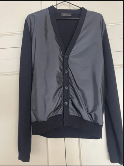 Prada Prada Cardigan Knit Nylon Sport jacket Blazer Coat EX0164 Size US M / EU 48-50 / 2 - 1 Thumbnail