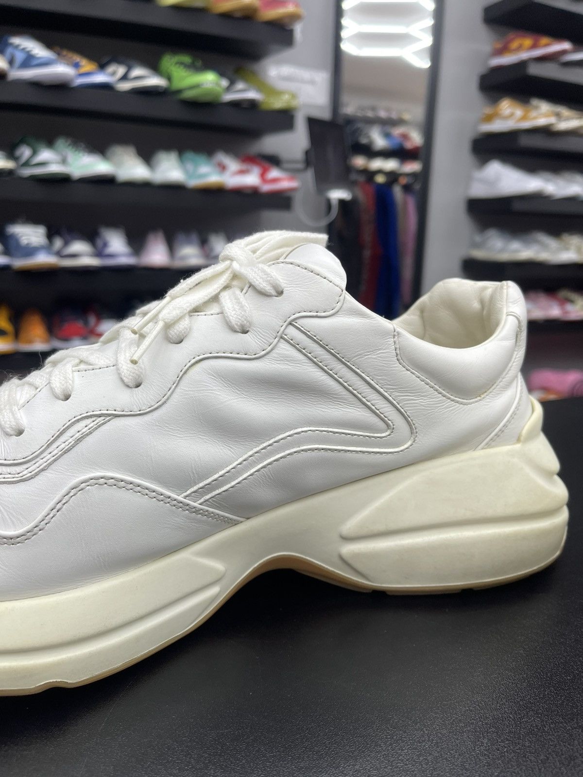 Gucci Size 12.5US/12G - Gucci Rython Apollo Triple Tiger Leather Size US 12.5 / EU 45-46 - 5 Thumbnail