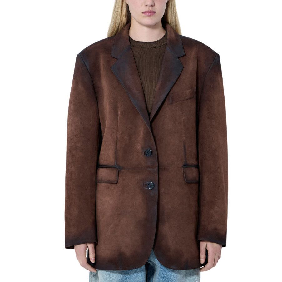 Acne Studios ACNE STUDIOS Brown Suede Jacket New & Authentic (Women's siz Size XS / US 0-2 / IT 36-38 - 1 Preview