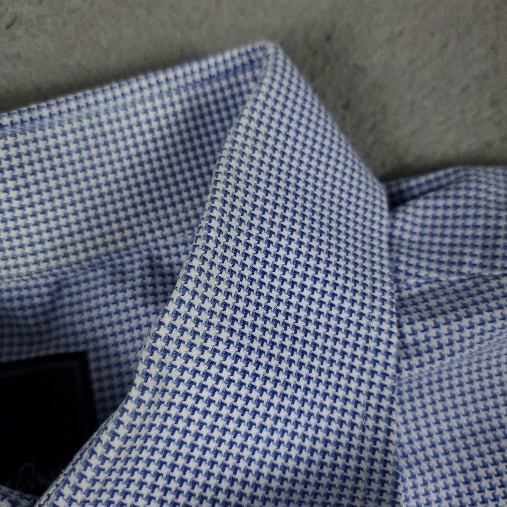 David Donahue Vintage David Donahue Dress Shirt Mens Size 18 Blue Long Sleeve Cotton Business Casual Formal Size 48R - 3 Thumbnail