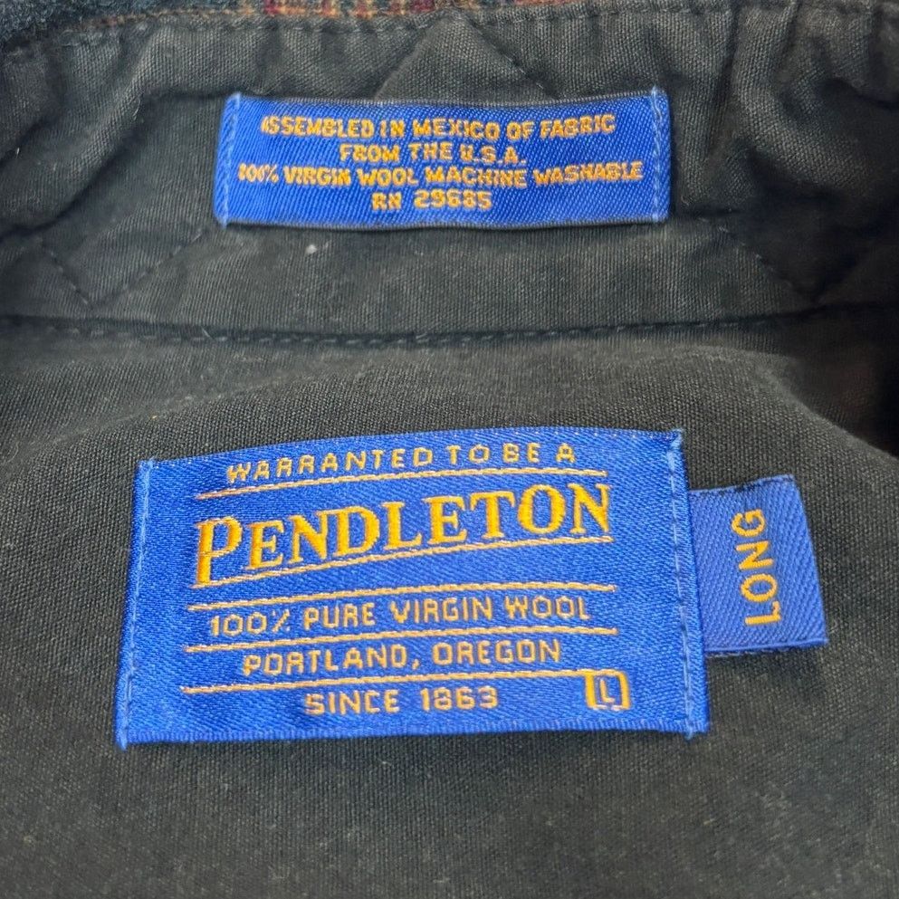Pendleton Pendleton Wool Check Flannel Men's Large Long Plaid Washable Size US L / EU 52-54 / 3 - 4 Thumbnail