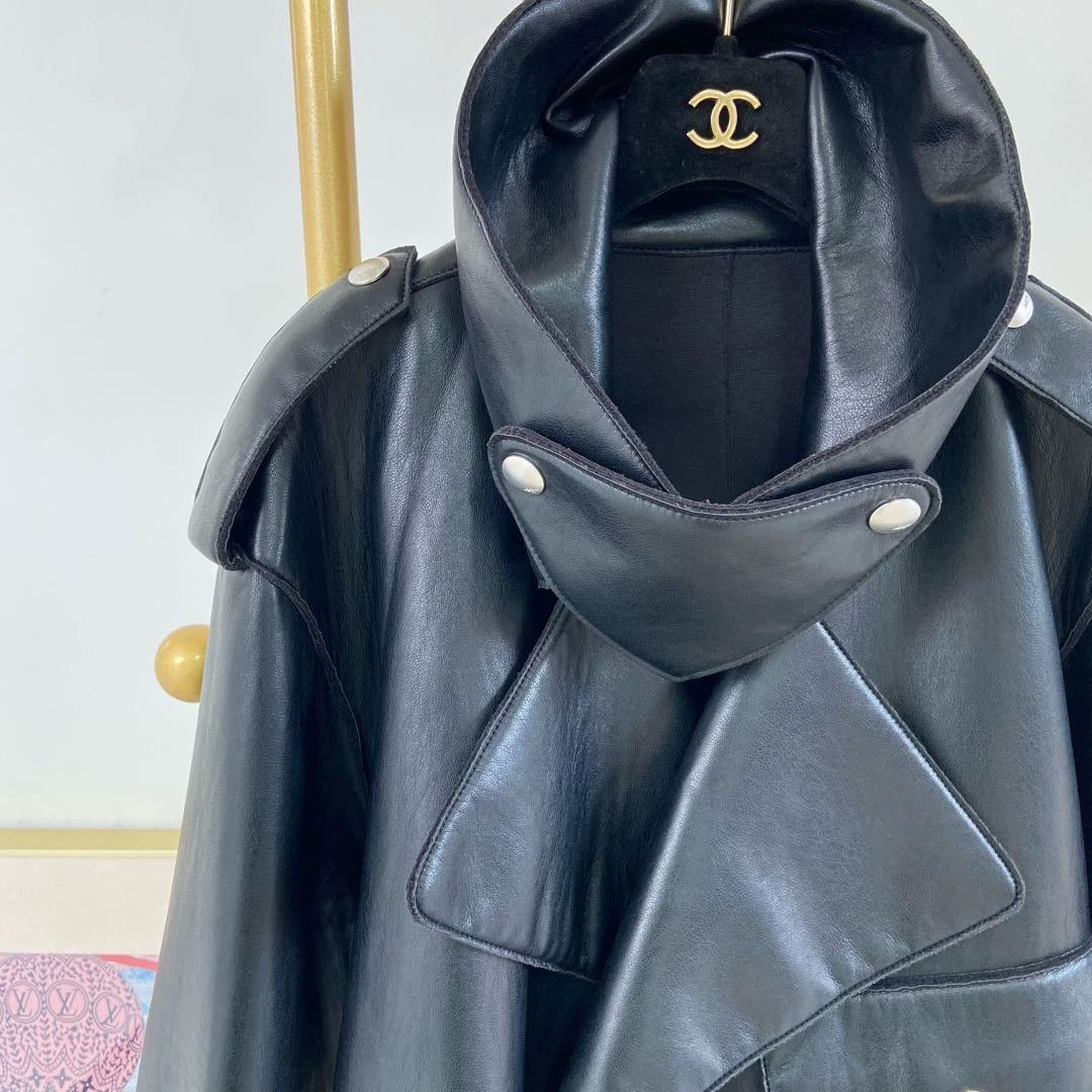 Other Mo&Co Black Leather Jacket Size S Size US S / EU 44-46 / 1 - 6 Thumbnail