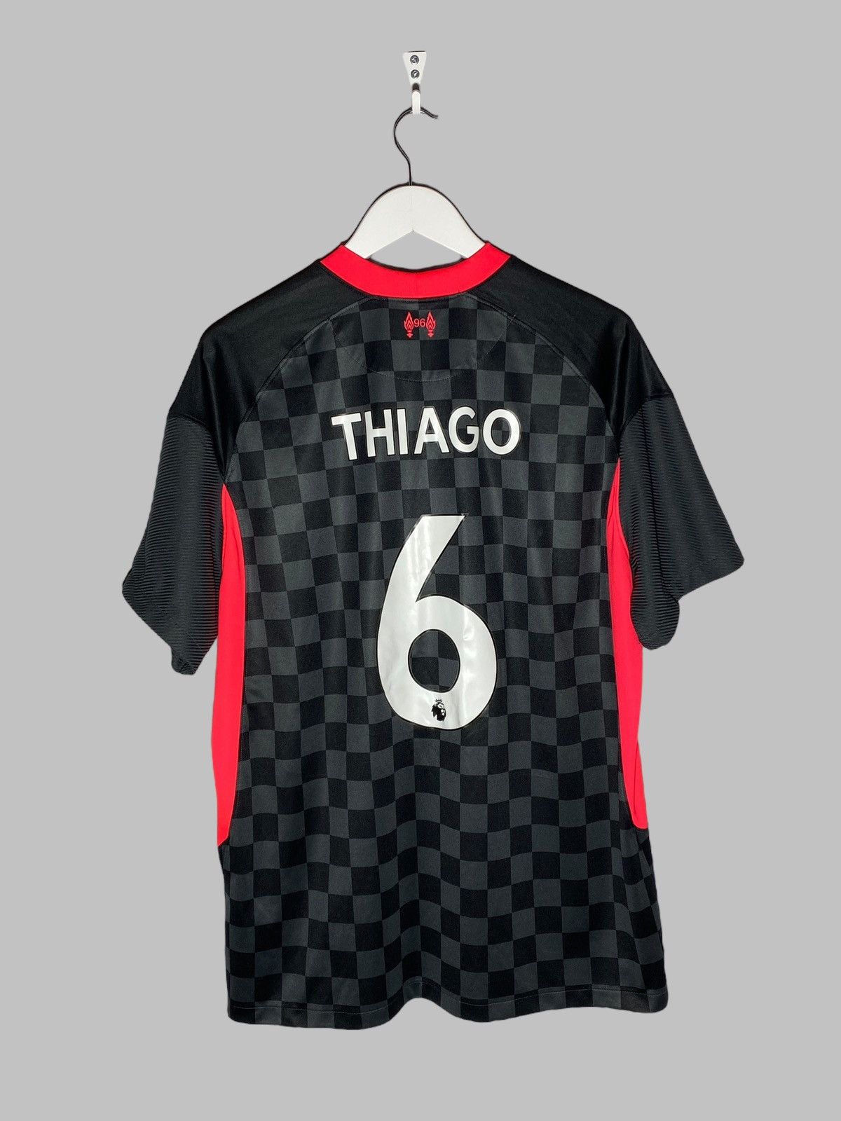 Nike 🔥 LIVERPOOL THIAGO #6 AWAY SHIRT 20/21 NIKE DRI-FIT VIBES Size US XL / EU 56 / 4 - 2 Thumbnail