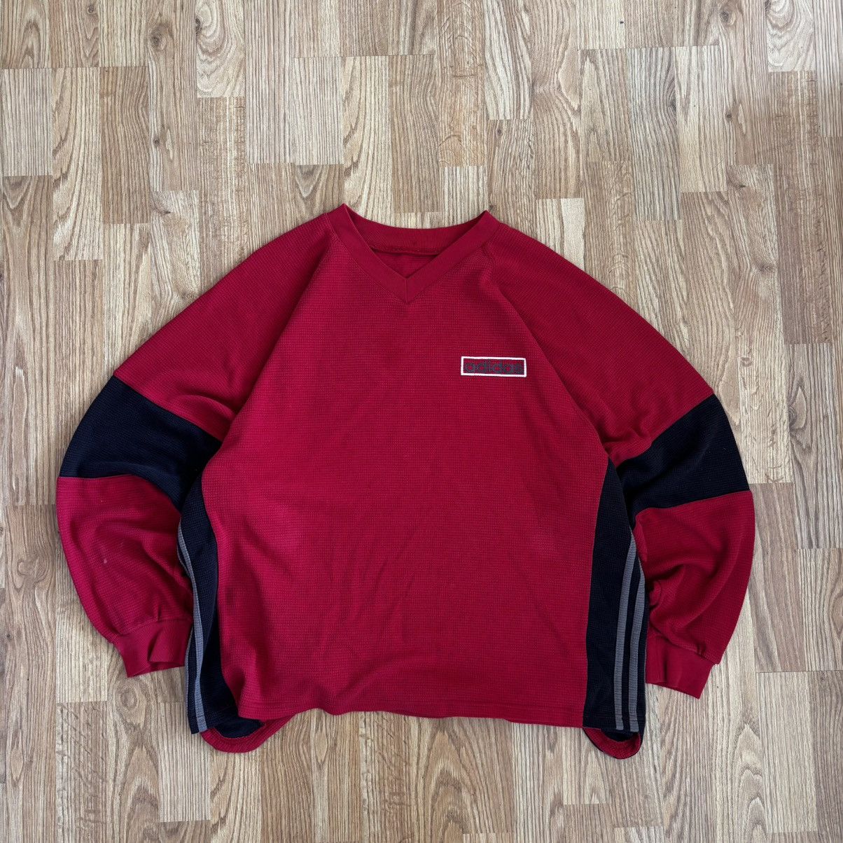 Adidas Adidas Vintage 90s Sweatshirt Big logo Y2K Size US XL / EU 56 / 4 - 4 Thumbnail