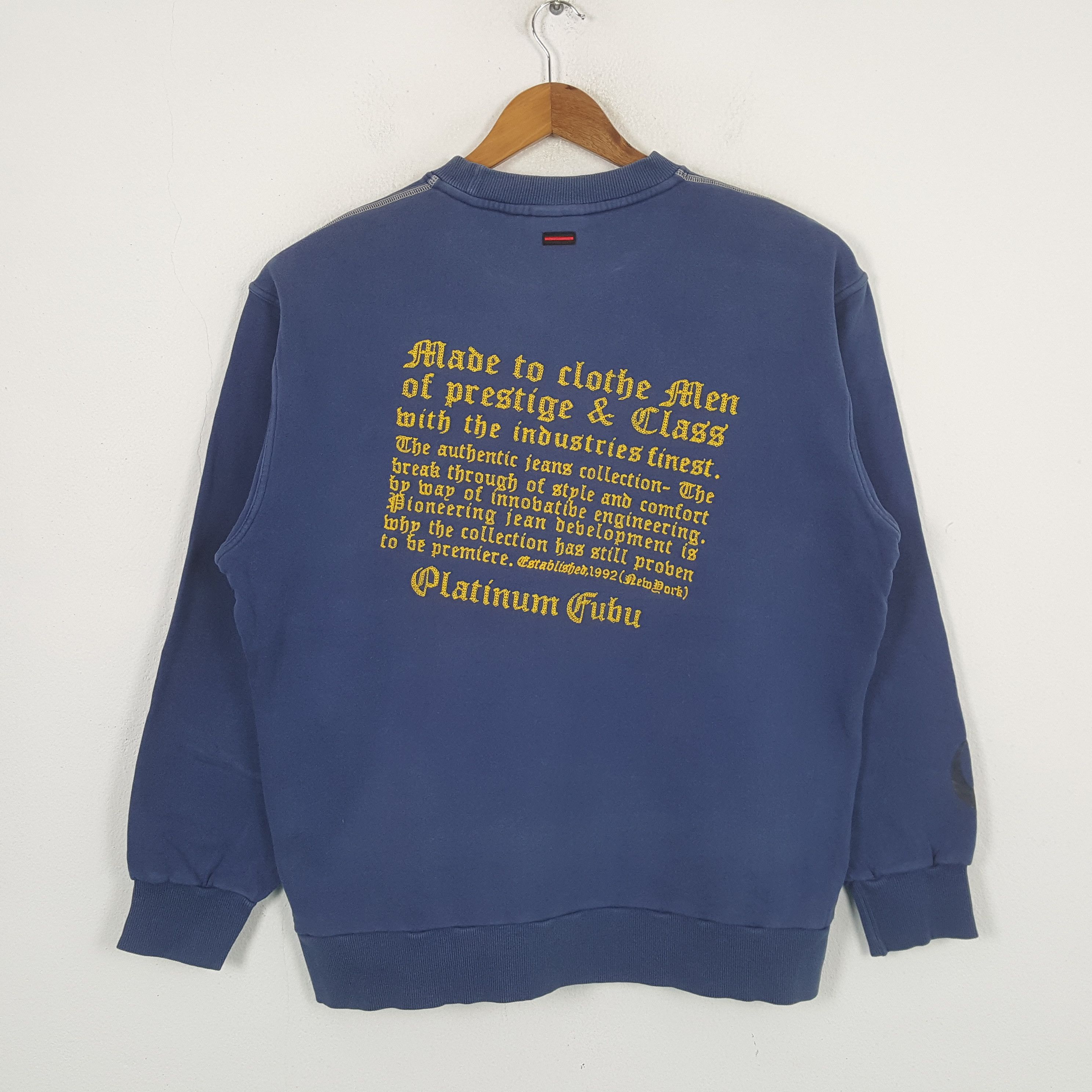 Fubu × Vintage Vintage FUBU Streetwear Skateboard Style Sweatshirt c283n1 Size US XL / EU 56 / 4 - 1 Thumbnail