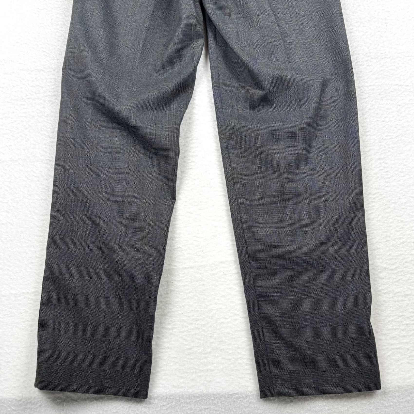Ralph Lauren Ralph Lauren Mens Dress Pants Slacks Plaid Gray 34x32 Classic Pleated Straight Pocket Slacks Mens Dress Pants Size US 34 / EU 50 - 5 Thumbnail