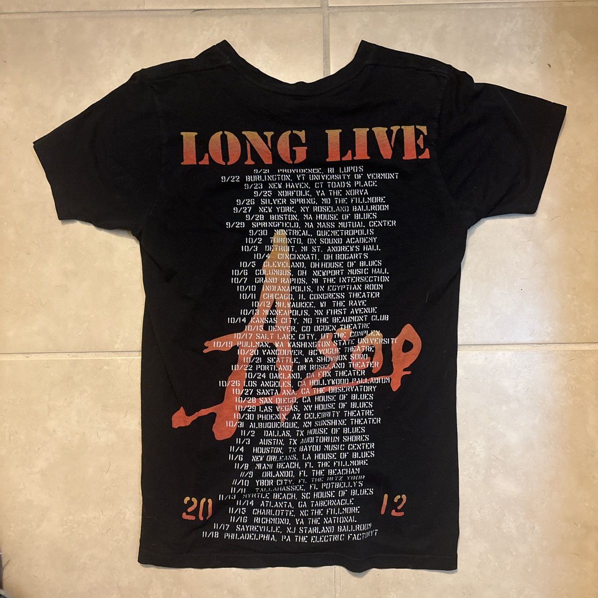 A$AP Rocky ASAP Rocky tour t-shirt from 2012 Size US S / EU 44-46 / 1 - 2 Thumbnail