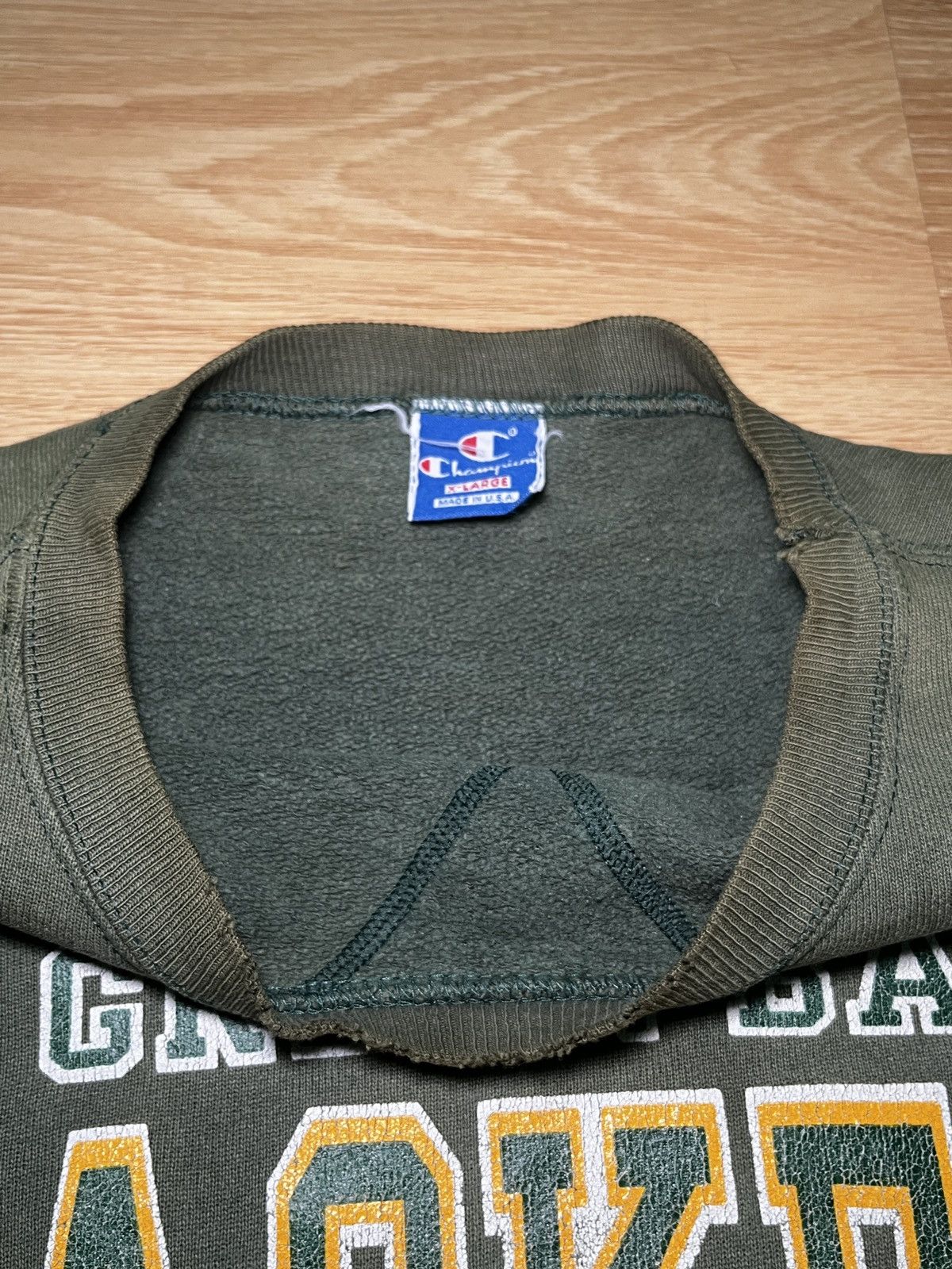 Champion × NHL × Vintage *Distressed* Green Bay Packers Champion 80’s Made in USA Size US XL / EU 56 / 4 - 12 Thumbnail