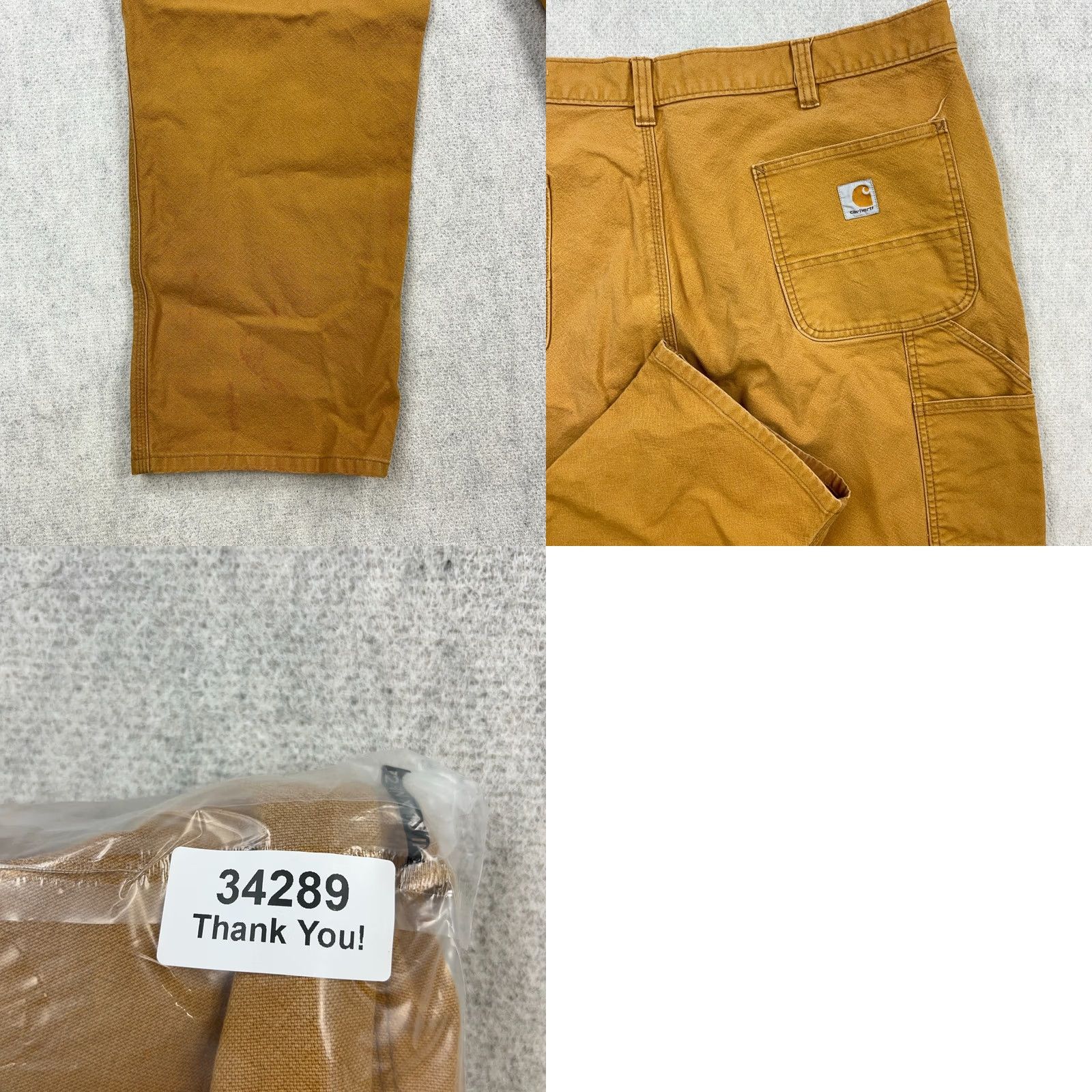 Carhartt Carhartt Pants Men 42x30 Carpenter Duck Canvas Relaxed Faded Distressed Baggy B2 Size US 42 / EU 58 - 10 Thumbnail