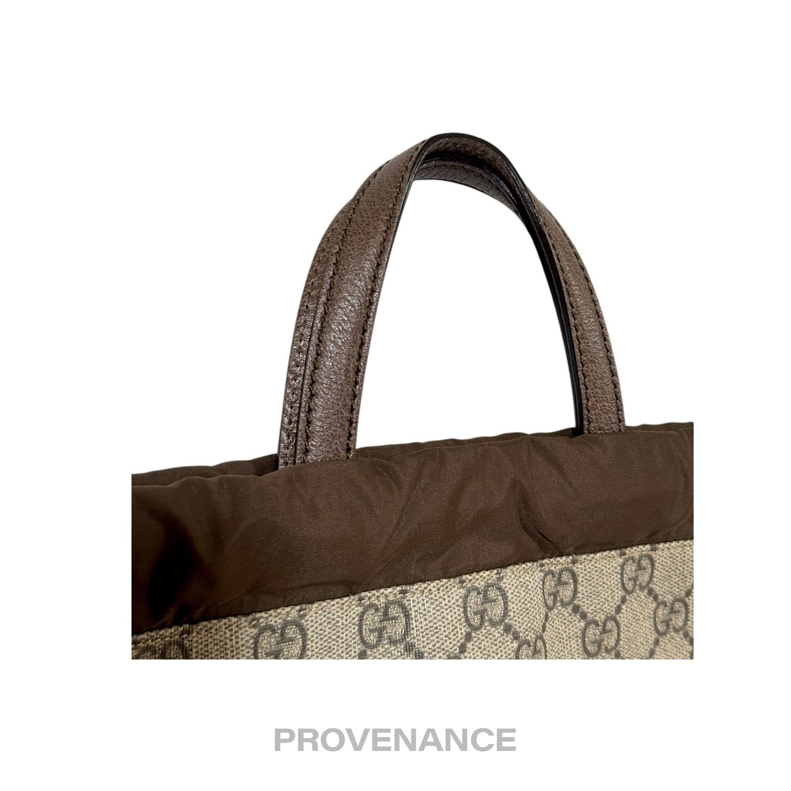Gucci 🔴 Gucci Neo Vintage Drawstring Tote Backpack - GG Canvas Size ONE SIZE - 6 Thumbnail