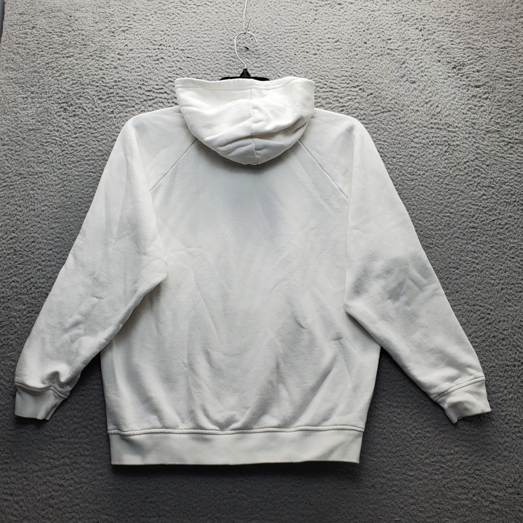 Adidas Adidas Womens Small White Embroidered Logo Fleece Lined Hooded Pullover Hoodie Size S / US 4 / IT 40 - 2 Thumbnail