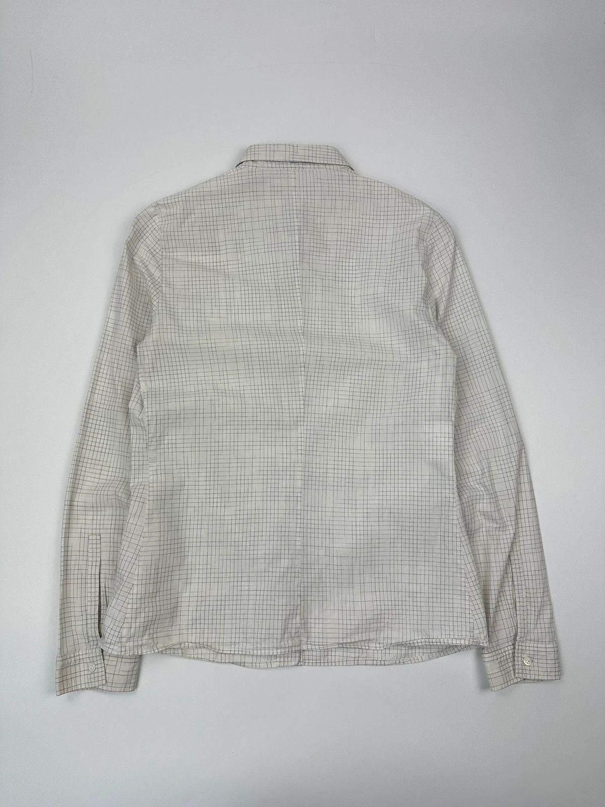 Miu Miu Miu Miu SS2000 White Checkered Plaid Shirt Size L / US 10 / IT 46 - 4 Thumbnail