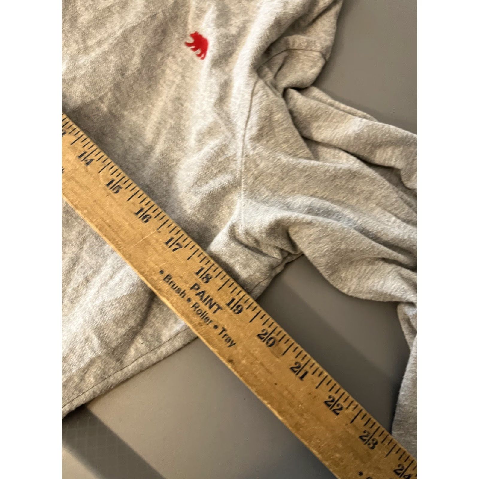 Vintage little blue house Womens Gray Solid Long Sleeve T-Shirt Size XL Christmas Crew Neck Pajama Top from The Teens Department Size XL / US 12-14 / IT 48-50 - 5 Thumbnail