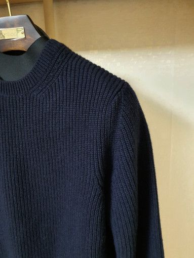 Tom Ford o1sm1stk0824 Cashmere Crewneck Sweater in Dark Navy Size US M / EU 48-50 / 2 - 2 Thumbnail