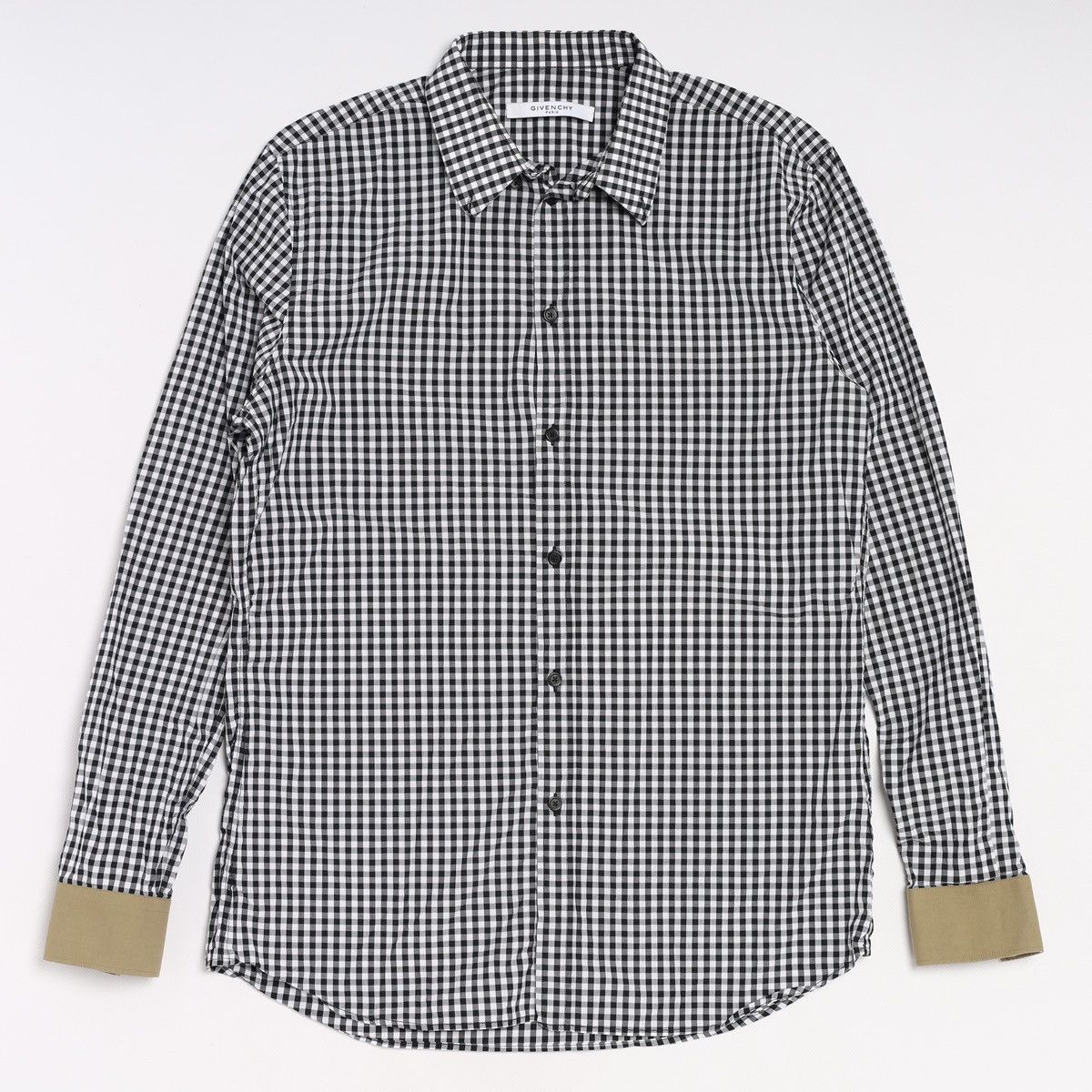 Givenchy Givenchy Plaid Check Oxford Shirt Collar Long Sleeve White Size US L / EU 52-54 / 3 - 1 Thumbnail