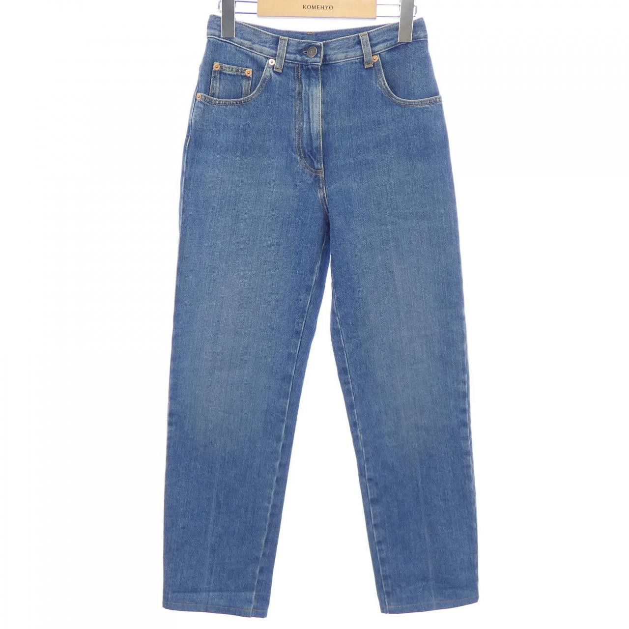 Gucci Gucci Gucci 80S With Horsebit Jeans Textile Jeans 666841XDBP5 DUTY FREE for USA Size ONE SIZE - 1 Thumbnail