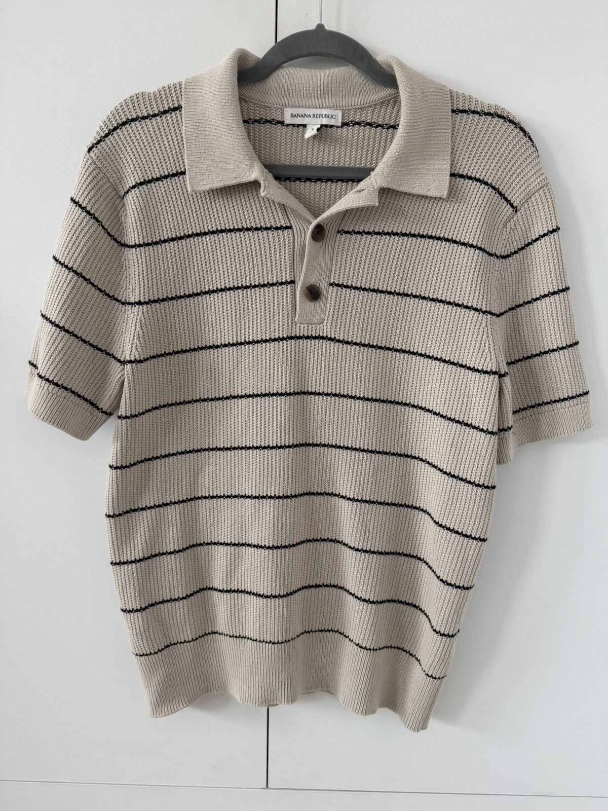 Banana Republic Banana Republic Sweater polo in soft white Size US S / EU 44-46 / 1 - 1 Thumbnail
