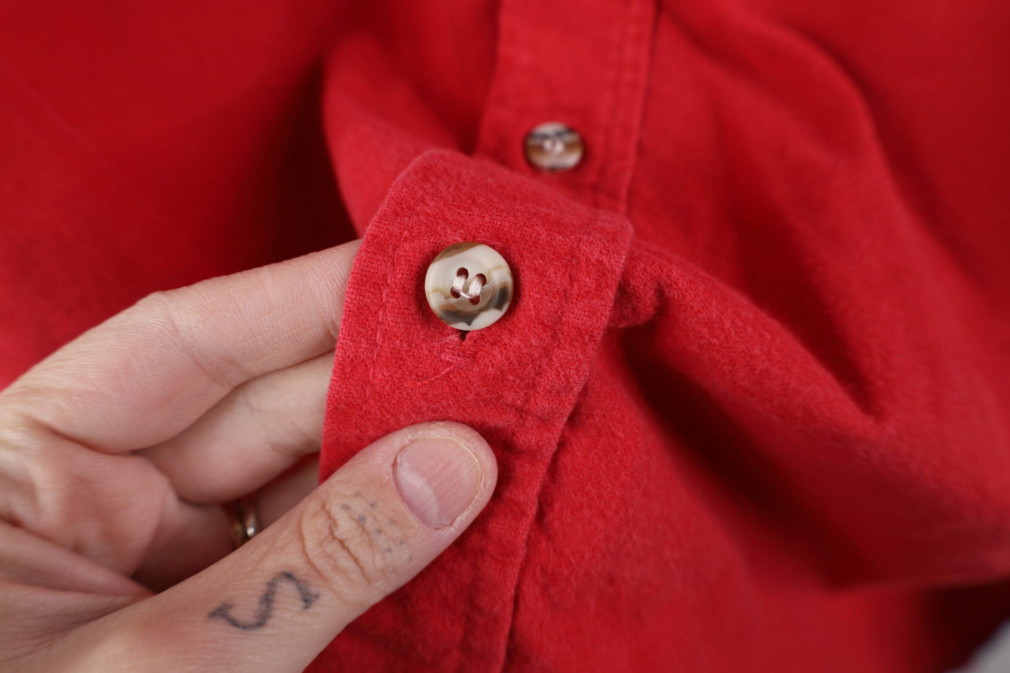 FiveBrother Vintage 70s Five Brother Chamois Collared Button Shirt USA Size US L / EU 52-54 / 3 - 6 Thumbnail