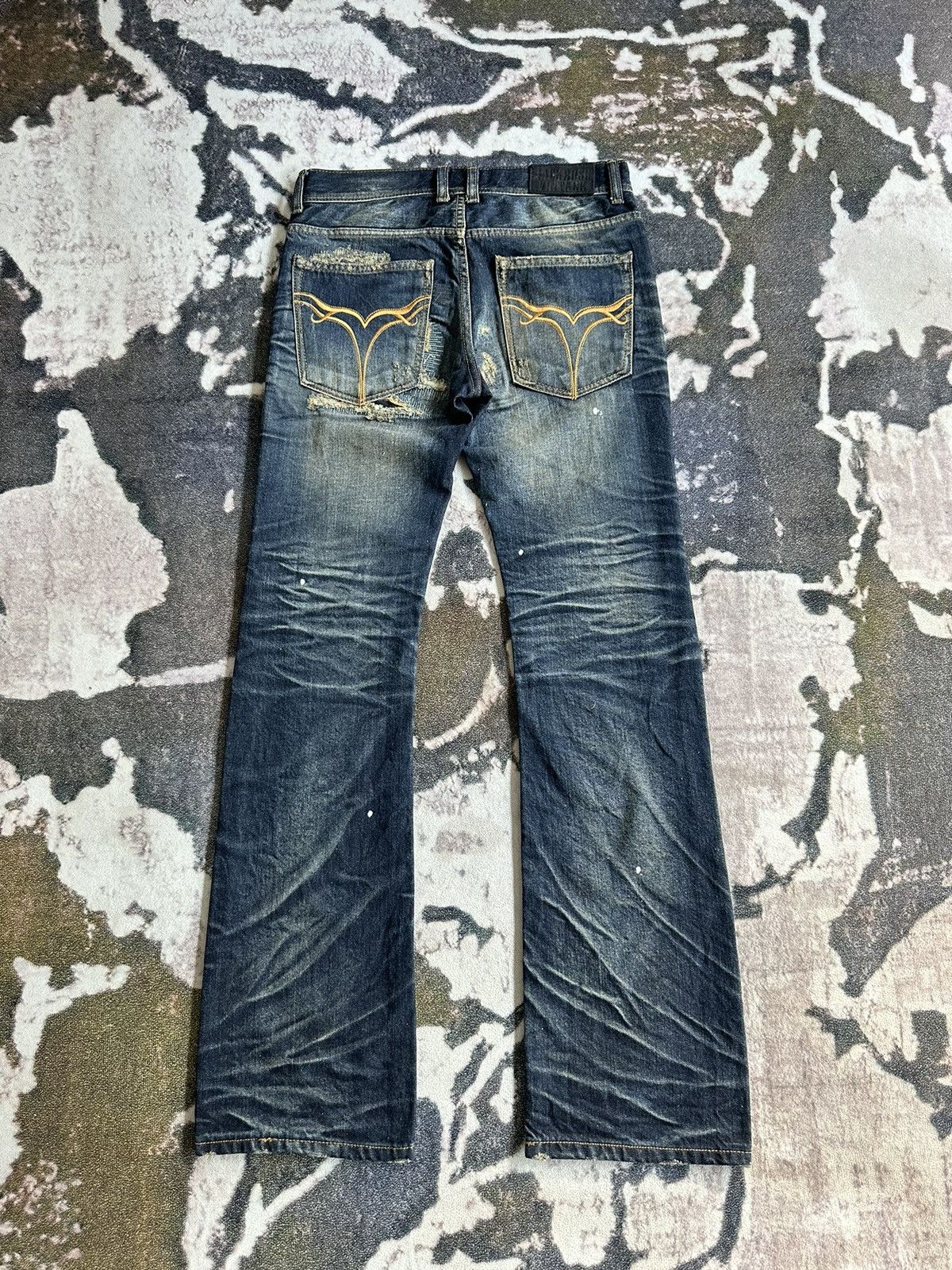 JACKROSE 00's Jackrose j-rock tribe couture boro denim jeans Size US 31 - 2 Thumbnail